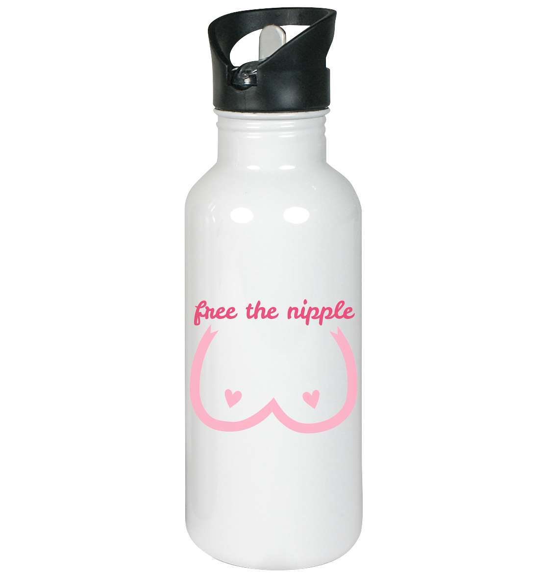 Free The Nipple - Edelstahl-Trinkflasche