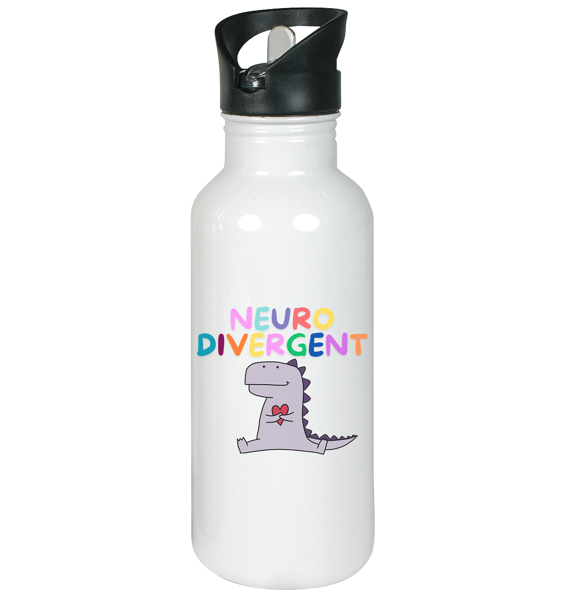Neurodivergent "Dino Edition" - Edelstahl-Trinkflasche