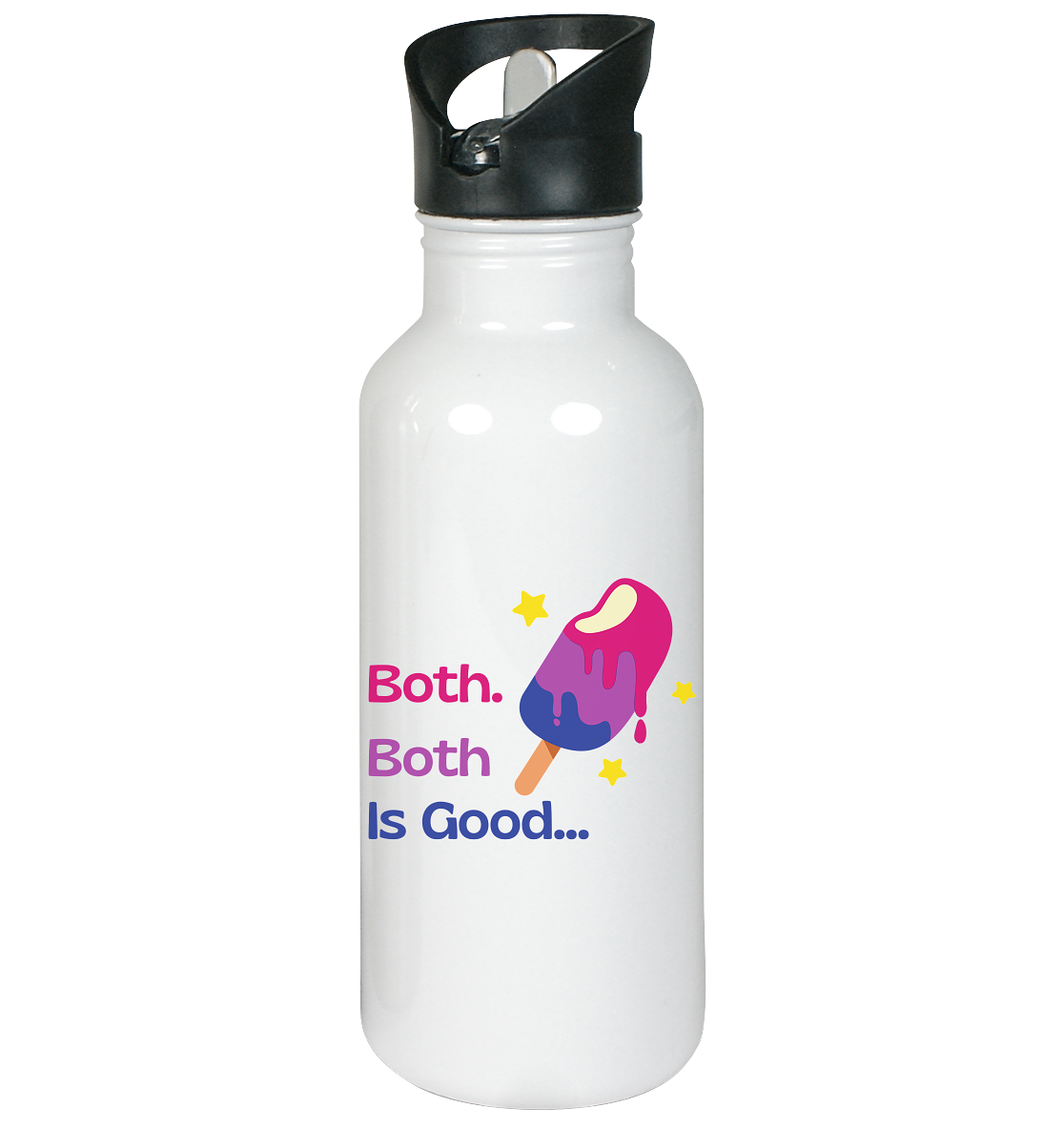 Bi Pride: Both is Good - Edelstahl-Trinkflasche