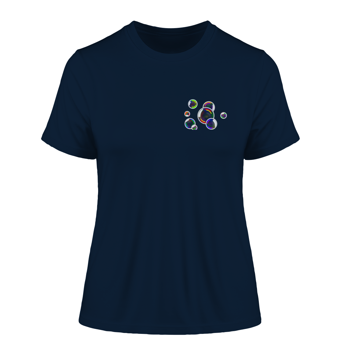 Regenbogen Seifenblasen - Fitted Ladies Organic Shirt