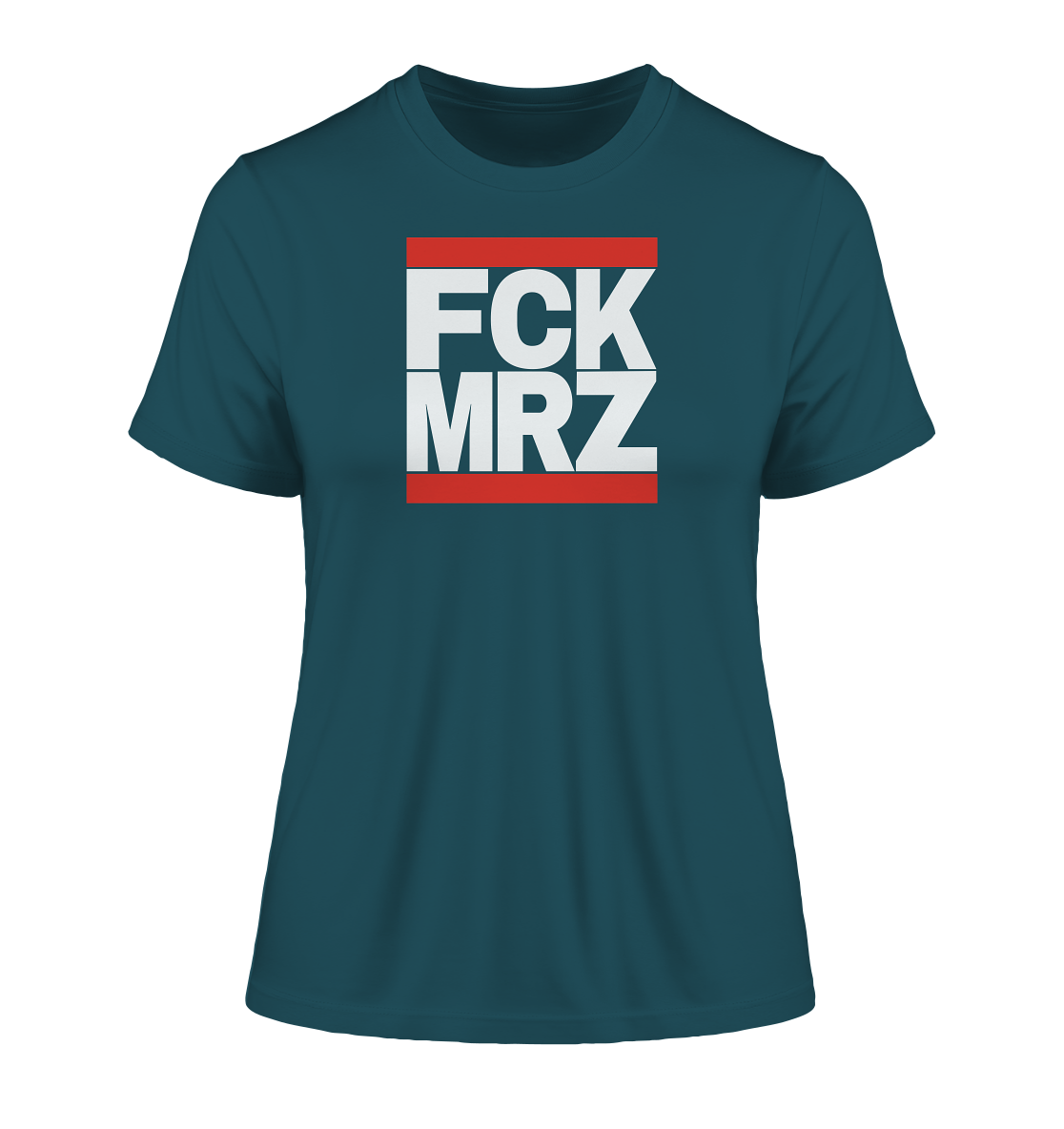 FCK MRZ (weiße Schrift) - Fitted Ladies Organic Shirt