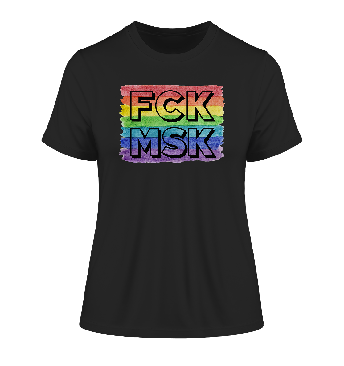 FCK MSK "Rainbow Resistance Edition" - Fitted Ladies Organic Shirt