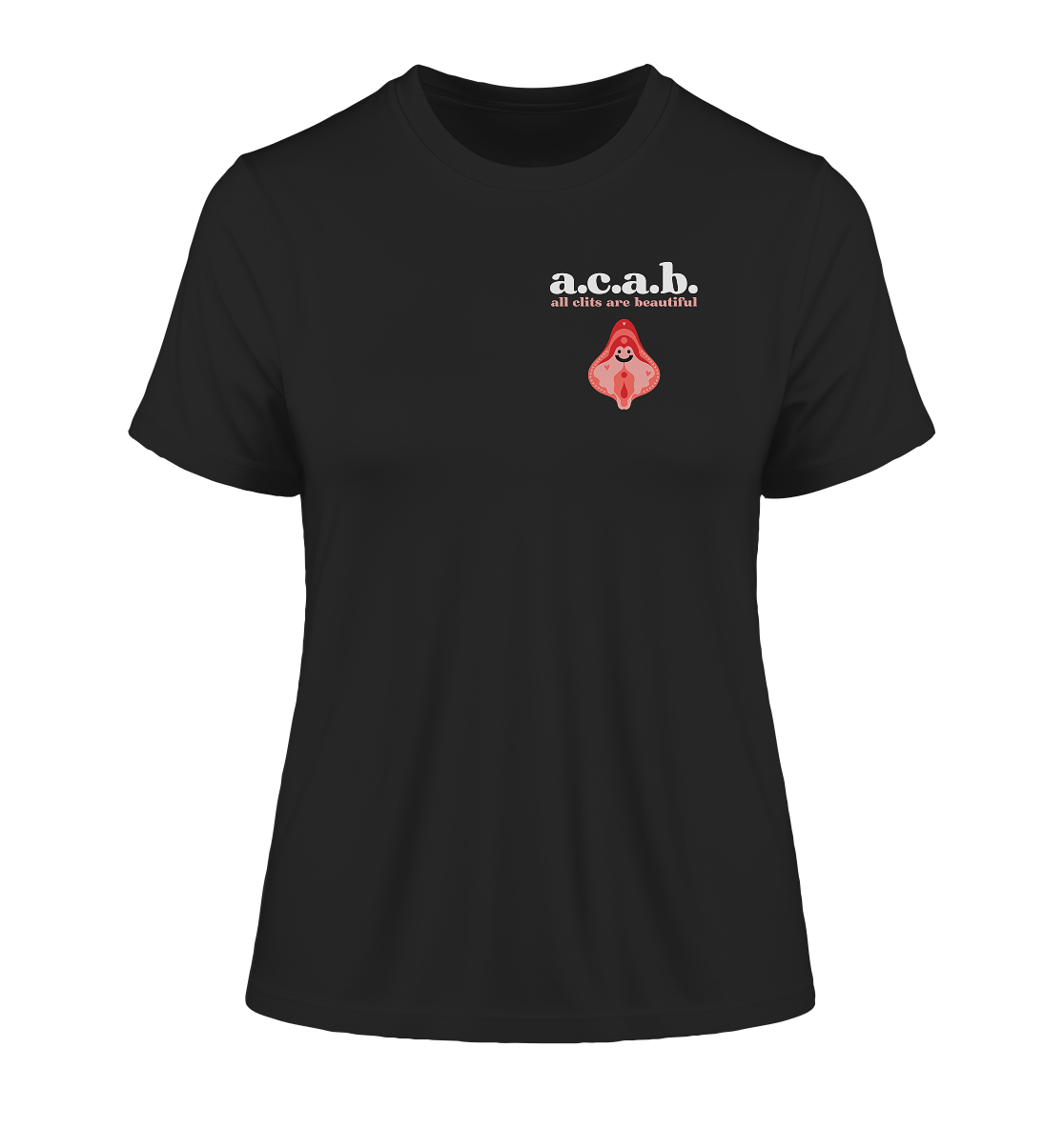 A.C.A.B. All Clits are Beautiful - Fitted Ladies Organic Shirt