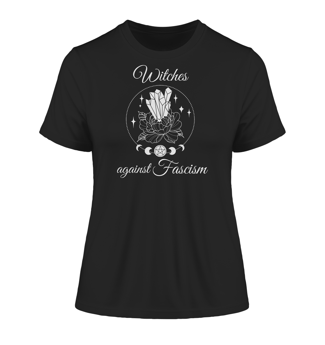 Witches against Fascism - Fitted Ladies Organic Shirt
