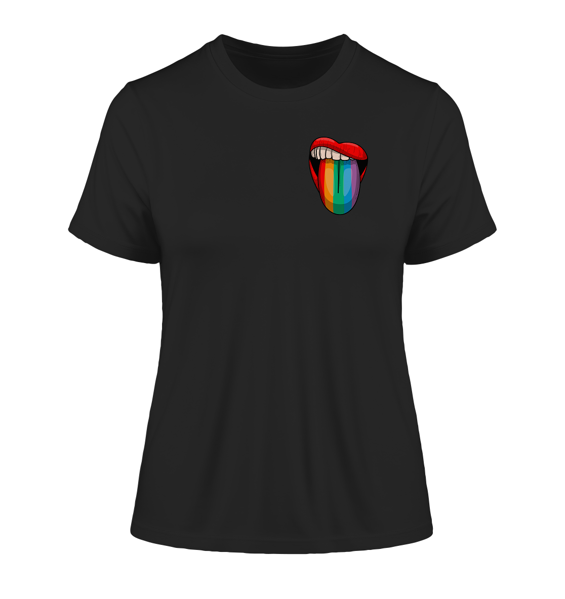 Speak Up or Shut Up Backprint - Fitted Ladies Organic Shirt