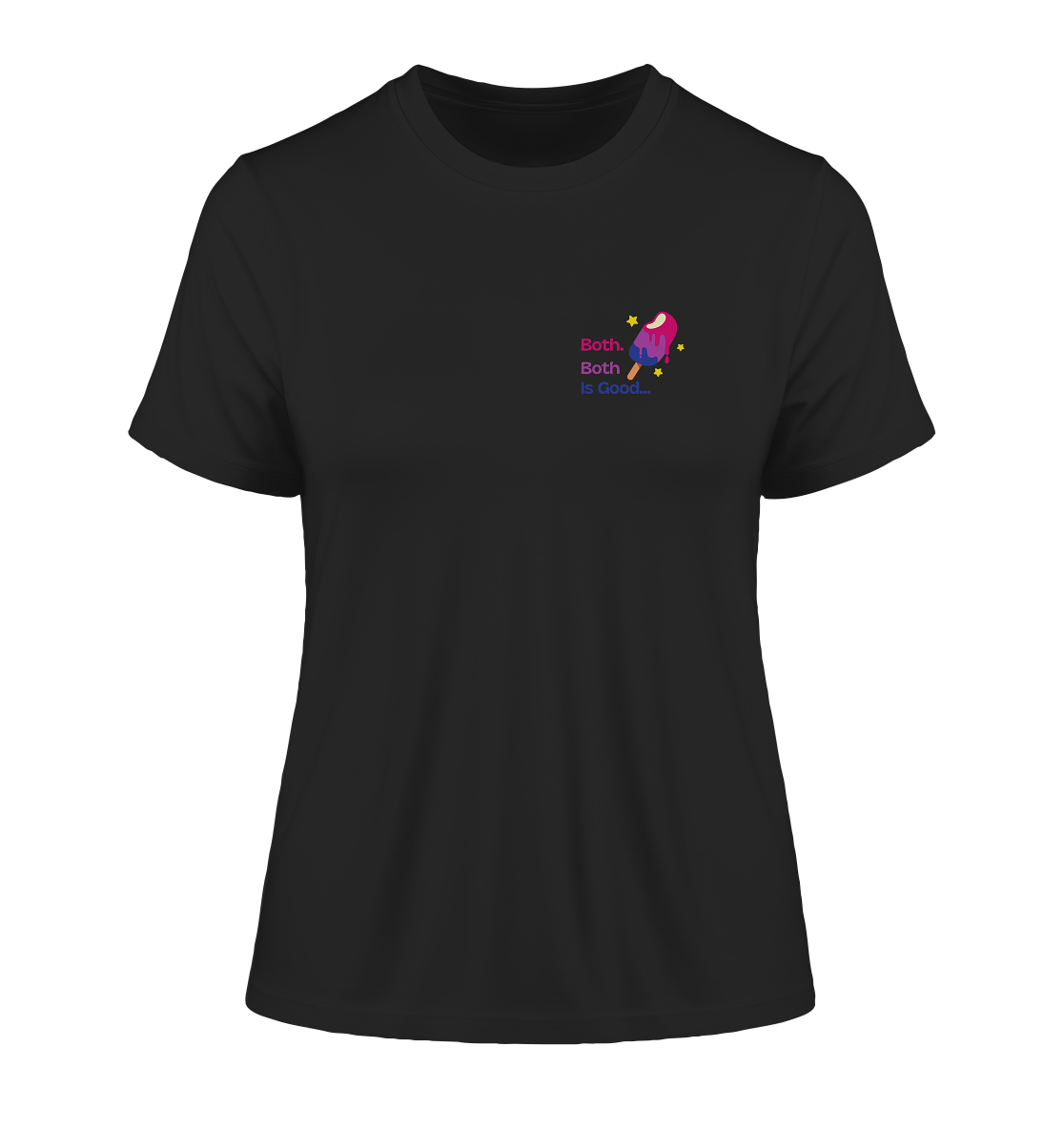 Bi Pride: Both is Good - Fitted Ladies Organic Shirt