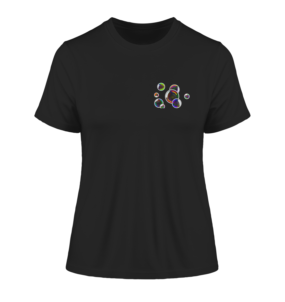 Regenbogen Seifenblasen - Fitted Ladies Organic Shirt
