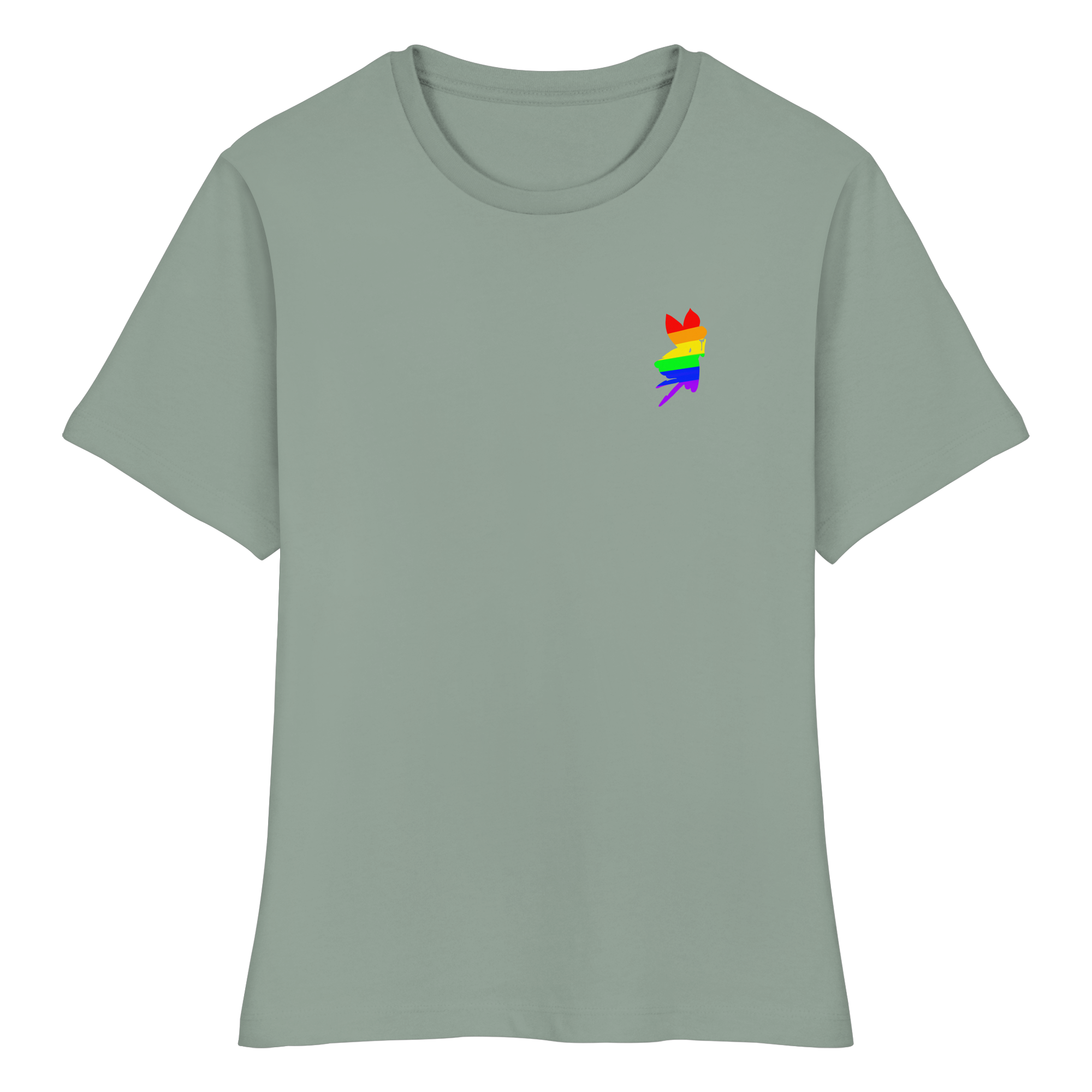 Regenbogen Fee - Fitted Ladies Organic Shirt