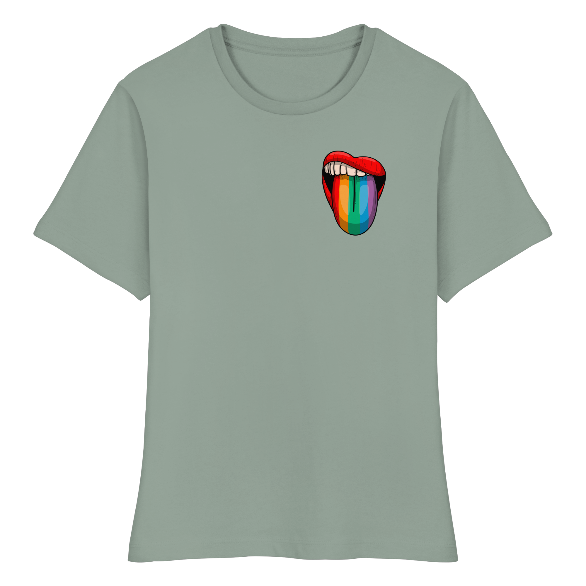 Speak Up or Shut Up Backprint - Fitted Ladies Organic Shirt