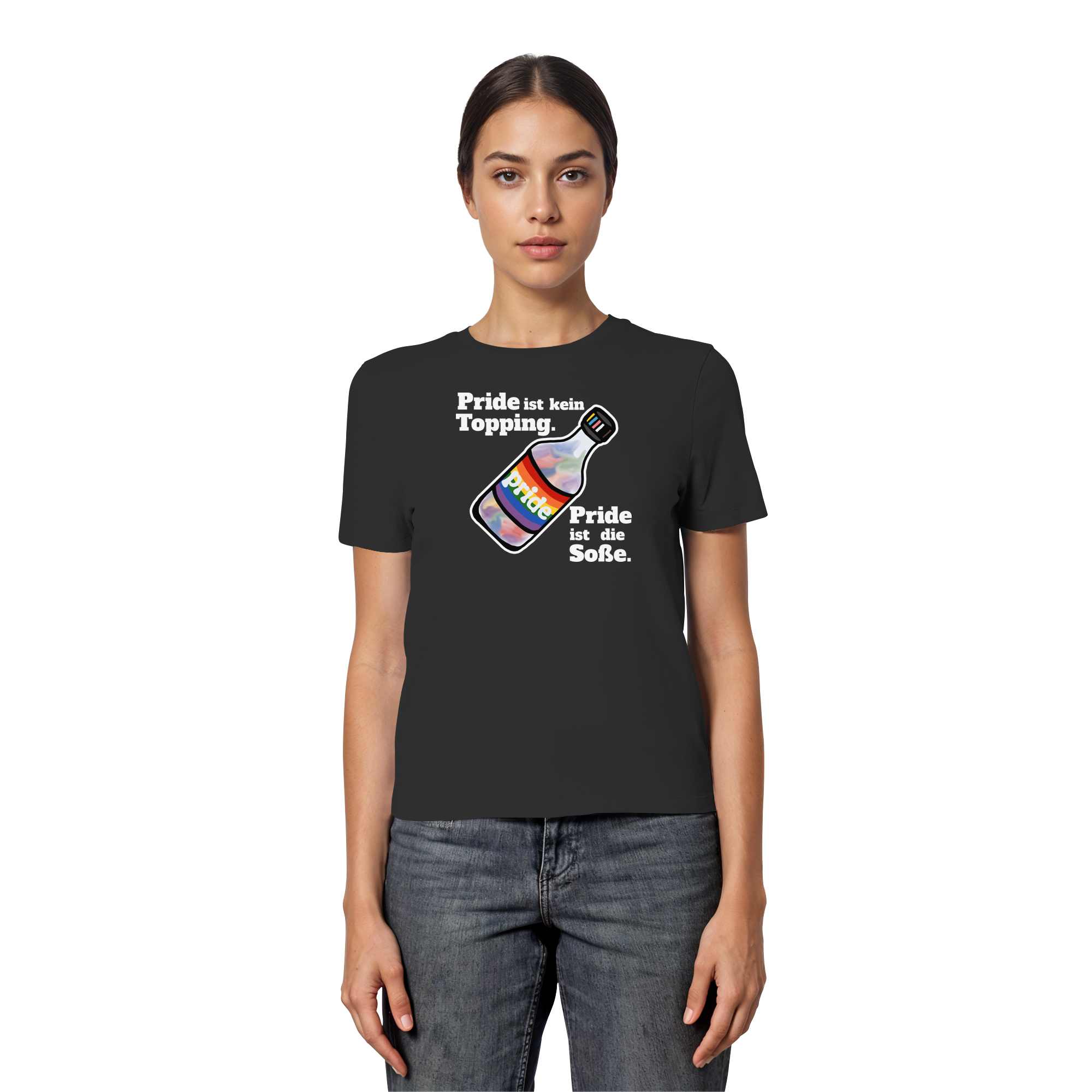 Regenbogen Soße: Die Hauptzutat - Fitted Ladies Organic Shirt