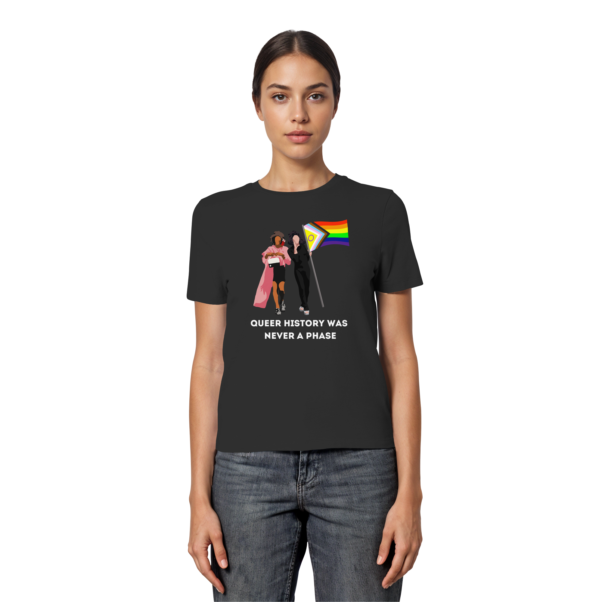 Queer History Was Never A Phase - Fitted Ladies Organic Shirt