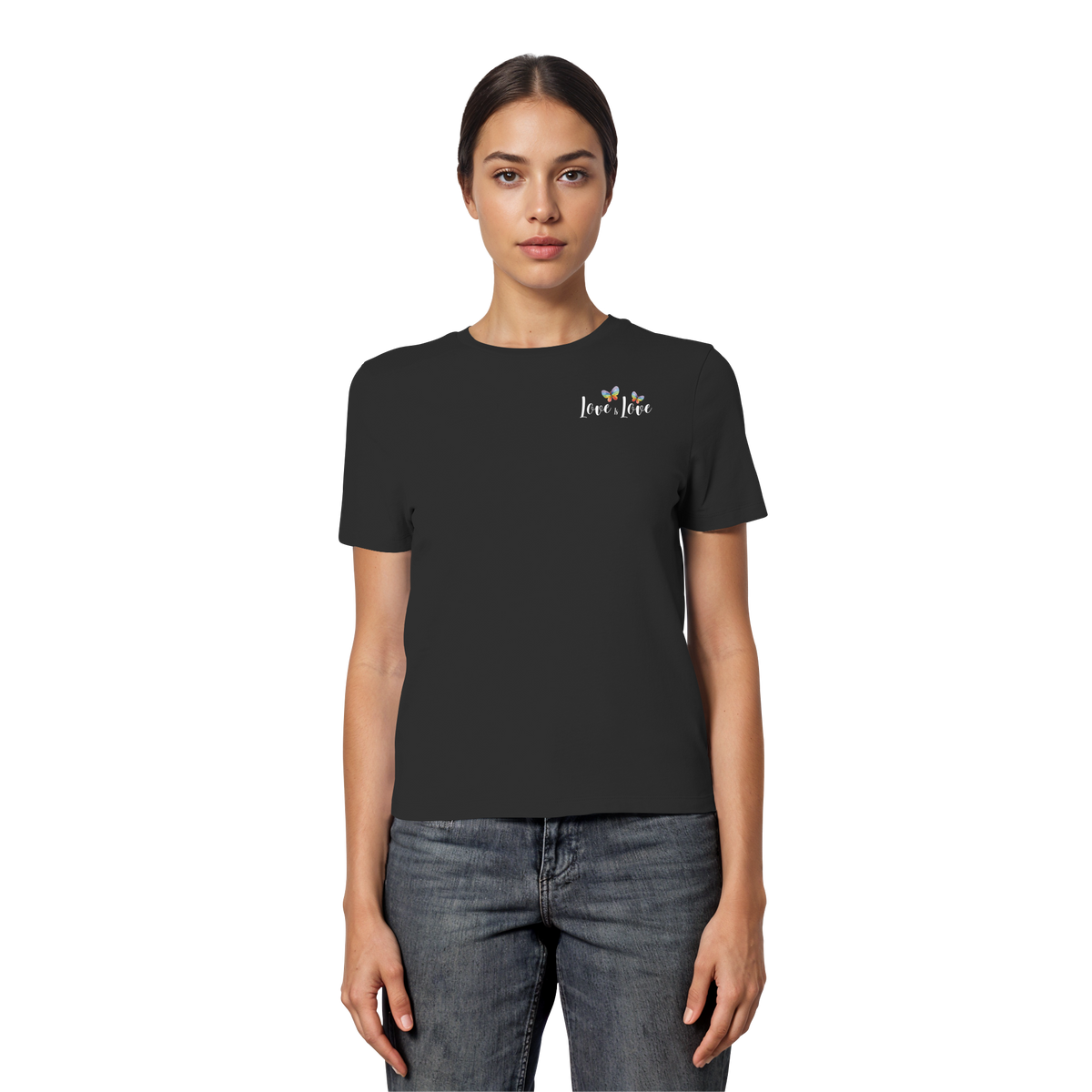 Love is Love "Butterfly Edition" - Fitted Ladies Organic Shirt