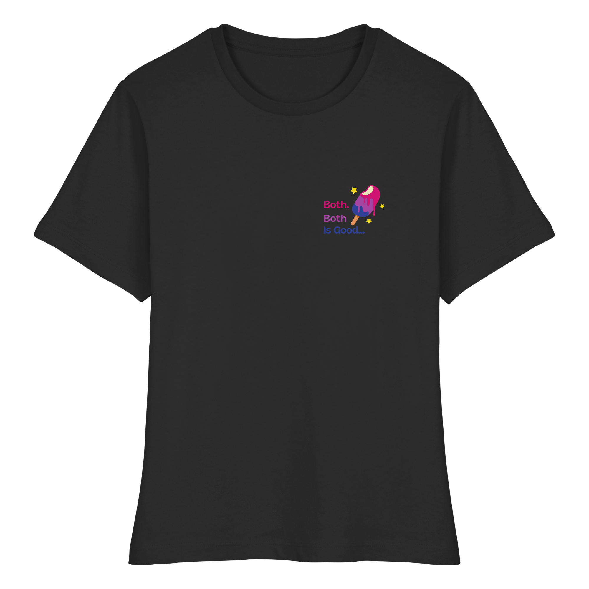 Bi Pride: Both is Good - Fitted Ladies Organic Shirt