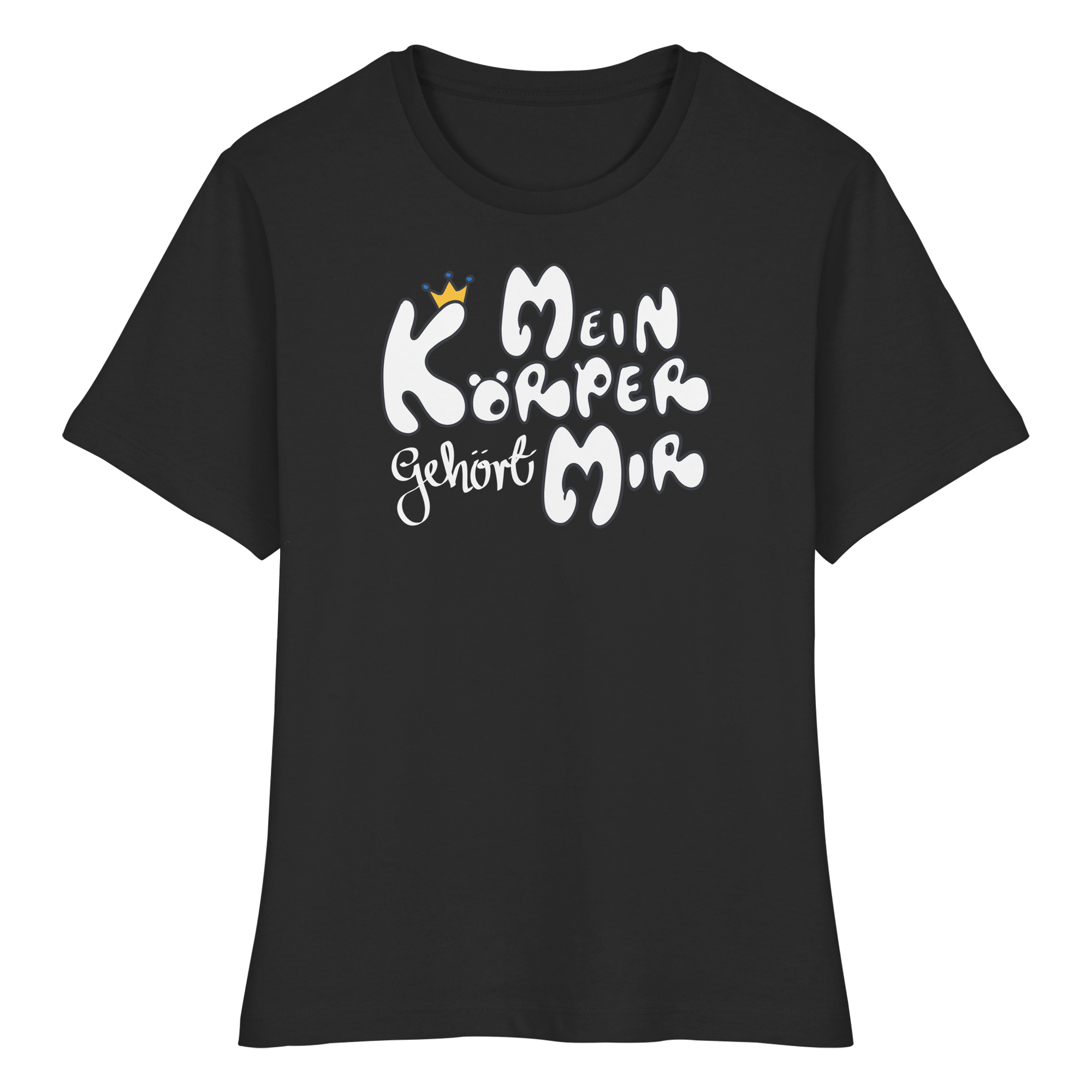 Mein Körper gehört mir "Weiße Edition" - Fitted Ladies Organic Shirt