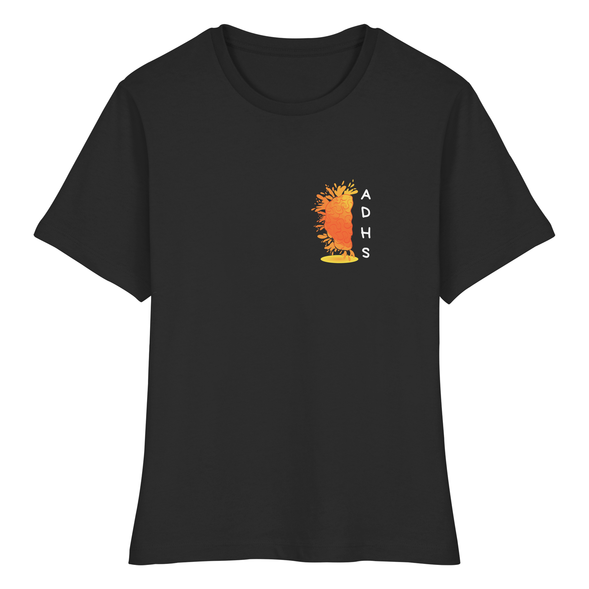 ADHS Authentisch Dynamisch Humorvoll Stark Backprint - Fitted Ladies Organic Shirt