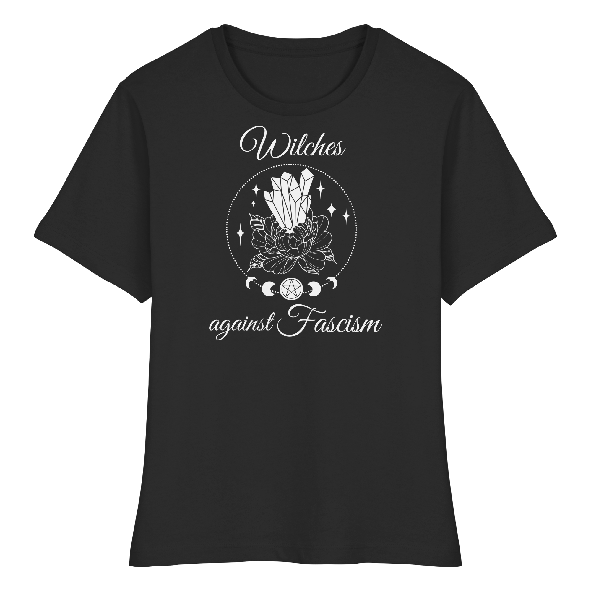 Witches against Fascism - Fitted Ladies Organic Shirt
