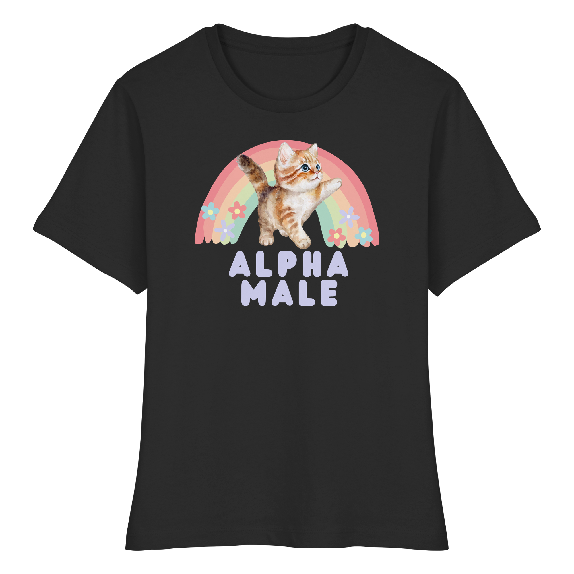 Alpha Male "Rainbow Roar Edition" - Fitted Ladies Organic Shirt