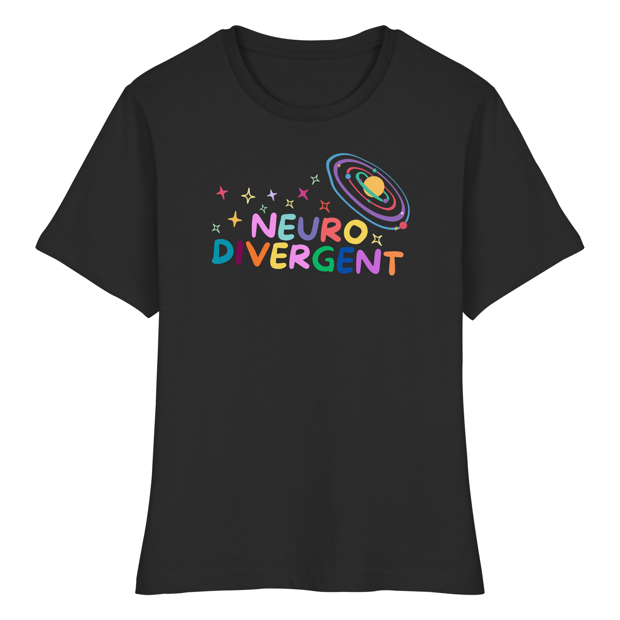 Neurodivergent "Planet Edition" - Fitted Ladies Organic Shirt