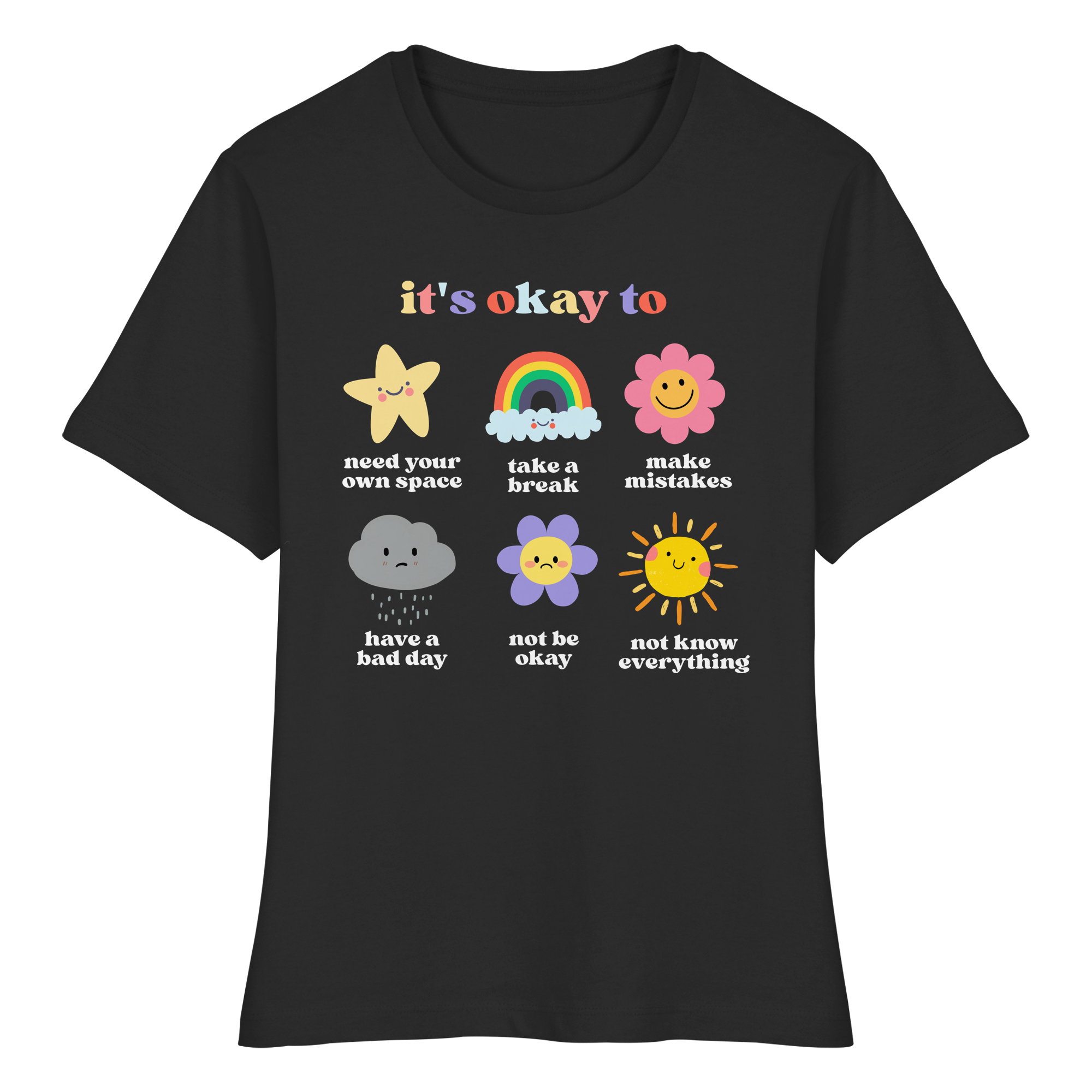 it's okay to... - Fitted Ladies Organic Shirt