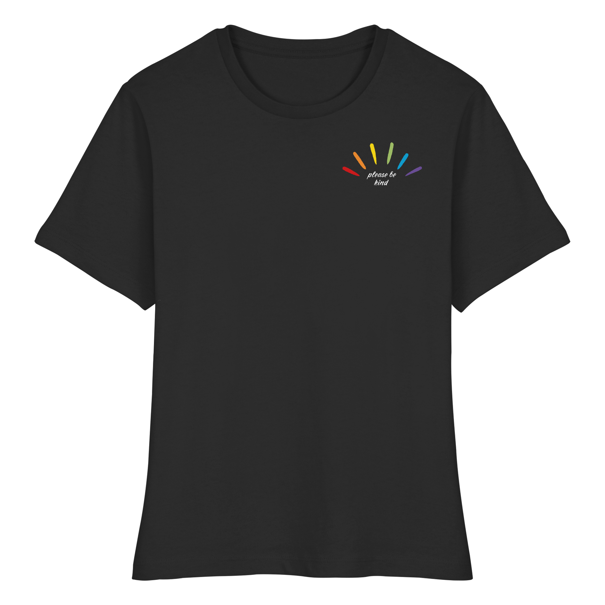 please be kind - Fitted Ladies Organic Shirt