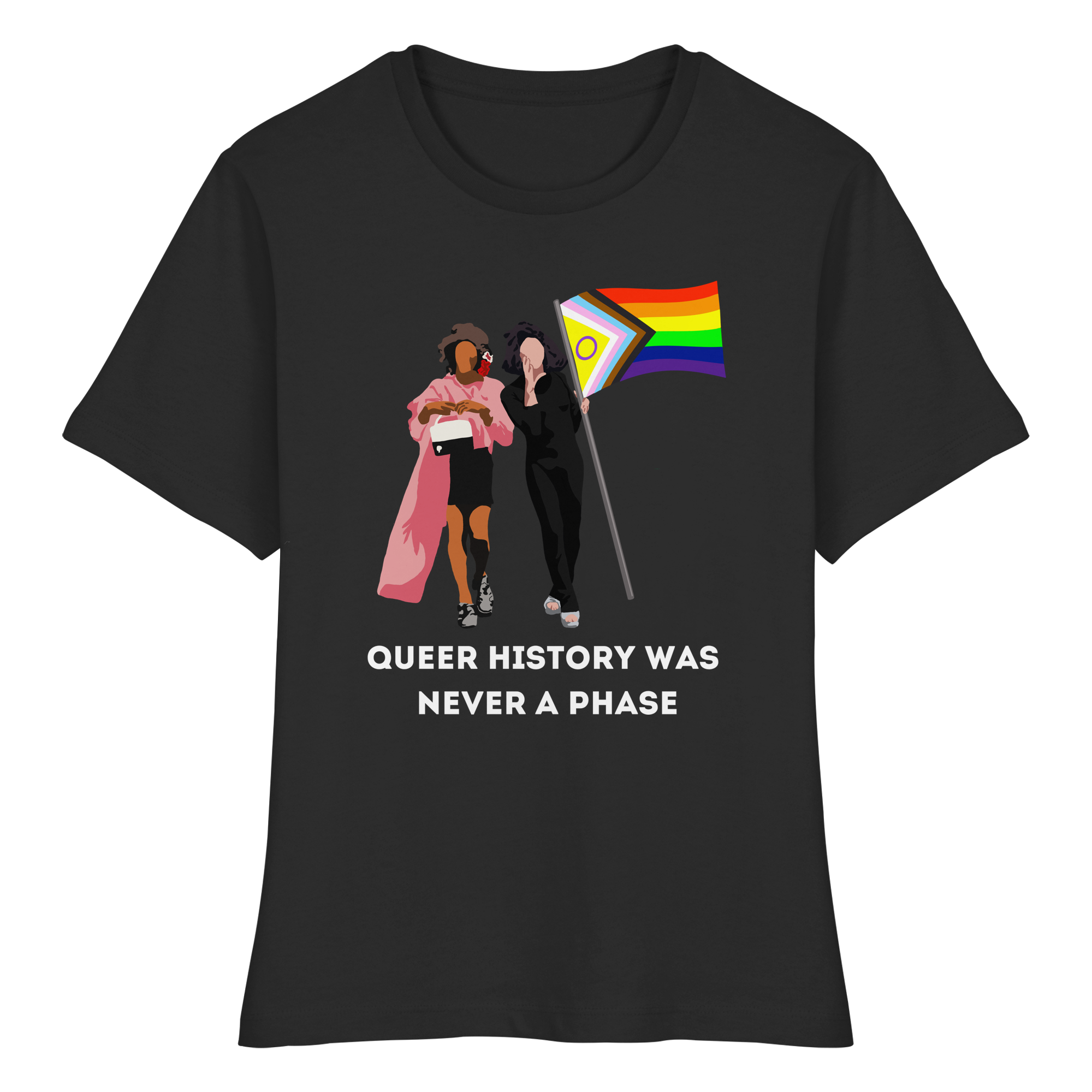 Queer History Was Never A Phase - Fitted Ladies Organic Shirt