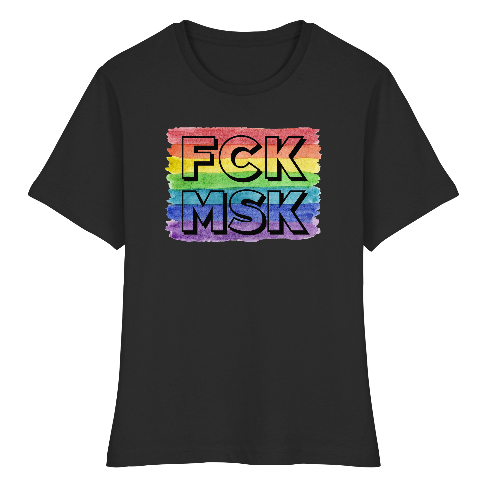 FCK MSK "Rainbow Resistance Edition" - Fitted Ladies Organic Shirt