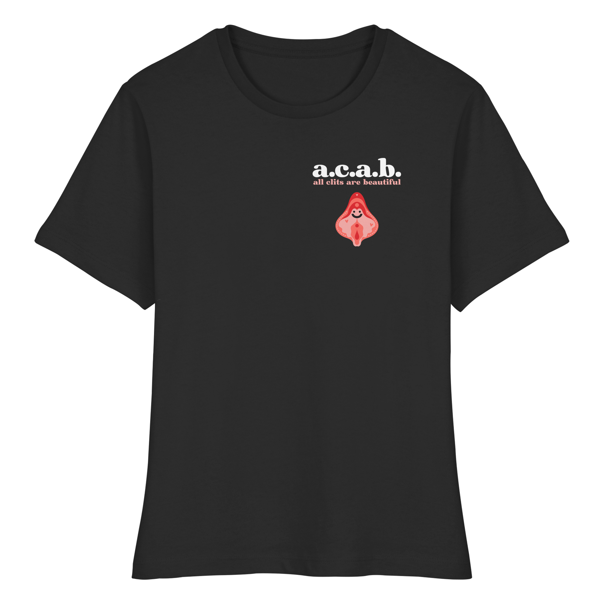 A.C.A.B. All Clits are Beautiful - Fitted Ladies Organic Shirt