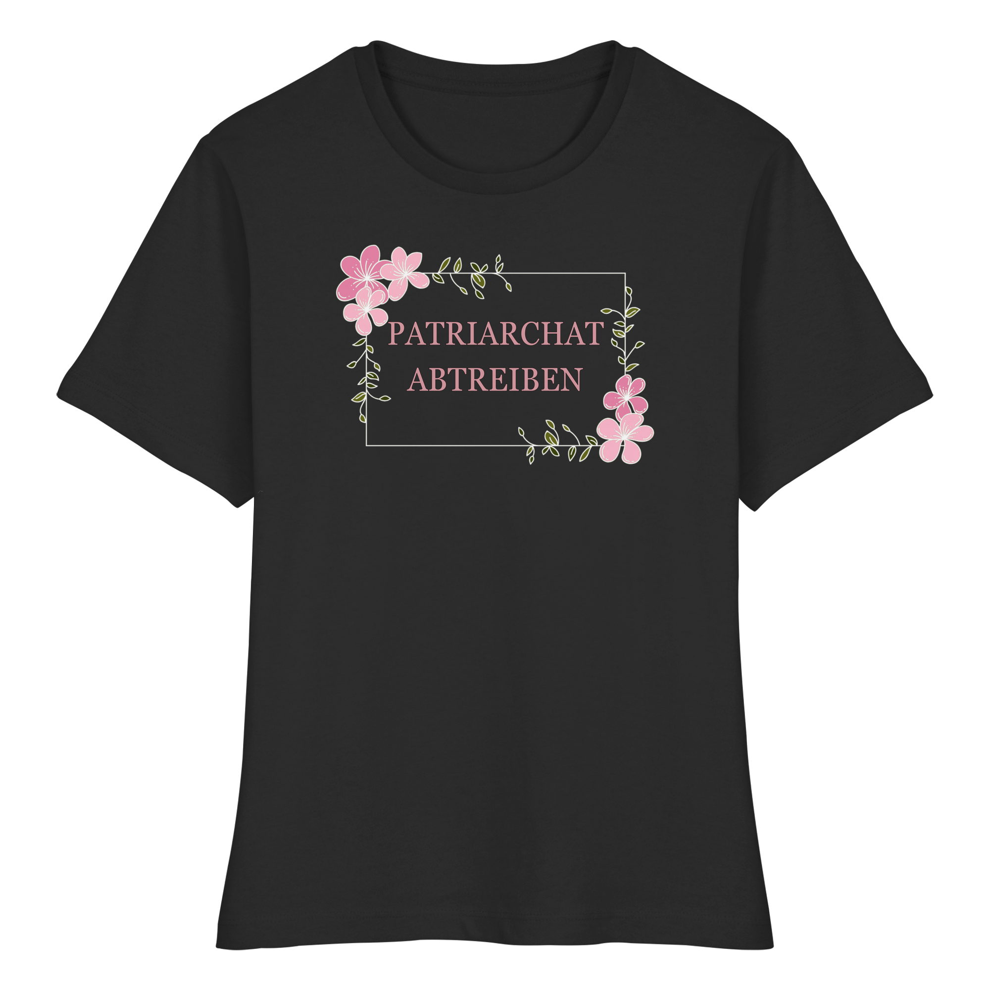 Patriarchat abtreiben - Fitted Ladies Organic Shirt