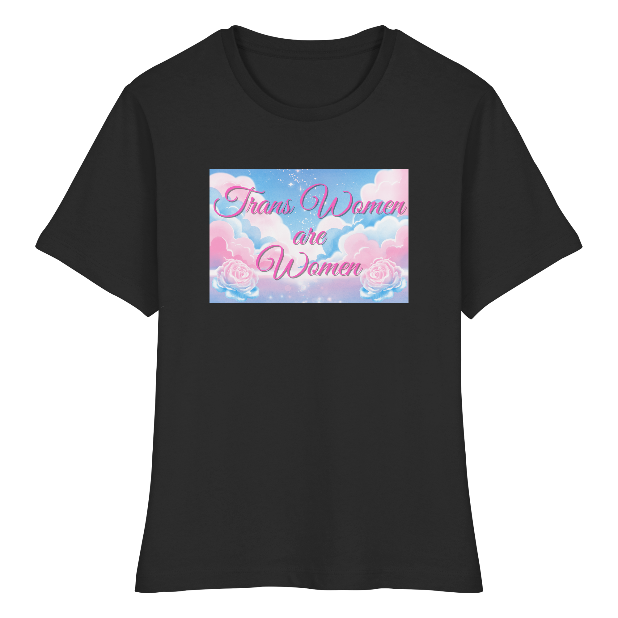 Trans Women are Women "Rosenhimmel Edition" - Fitted Ladies Organic Shirt