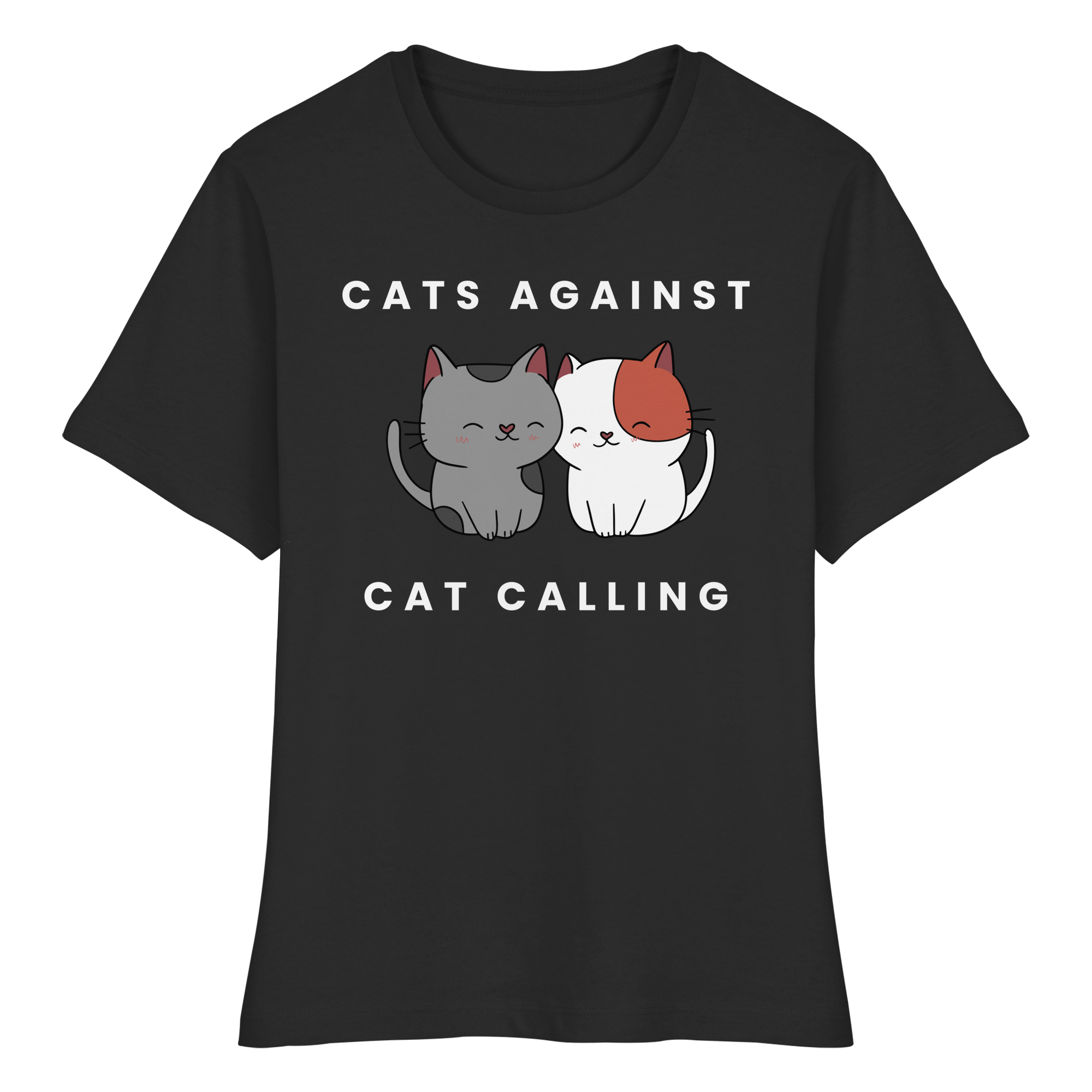 Cats Against Catcalling "Cuddle Edition" - Fitted Ladies Organic Shirt