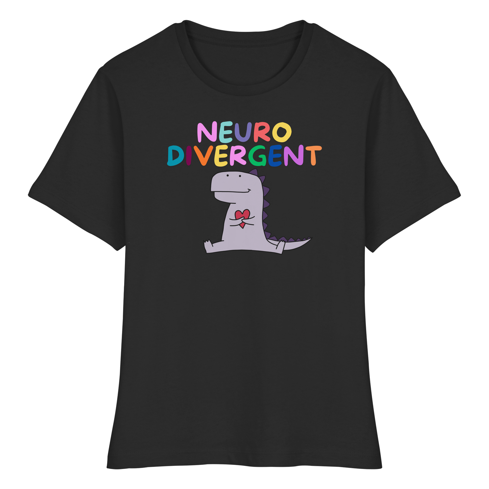 Neurodivergent "Dino Edition" - Fitted Ladies Organic Shirt