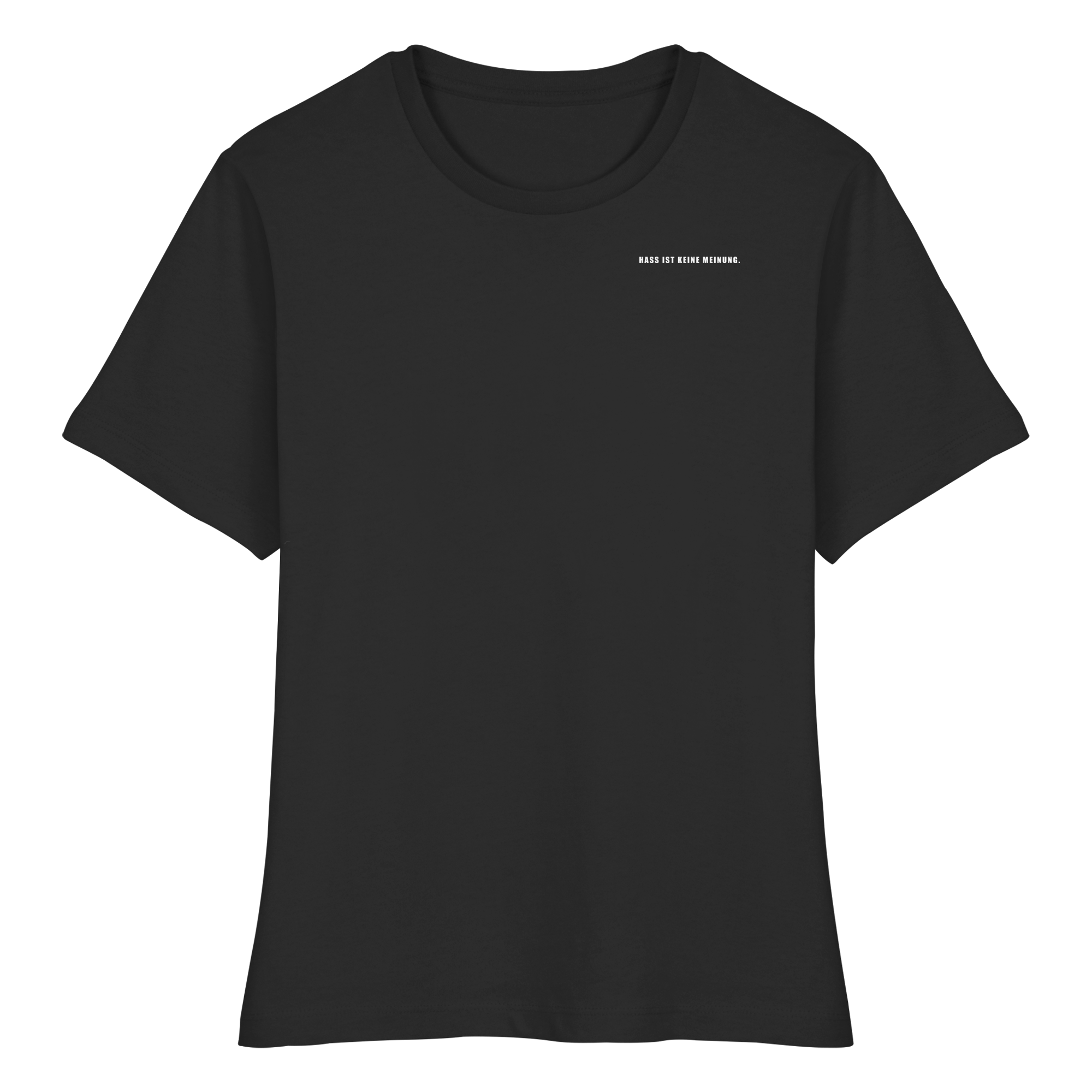 Es gibt 2 Arten von AfD Wählenden Backprint (dunkel) - Fitted Ladies Organic Shirt