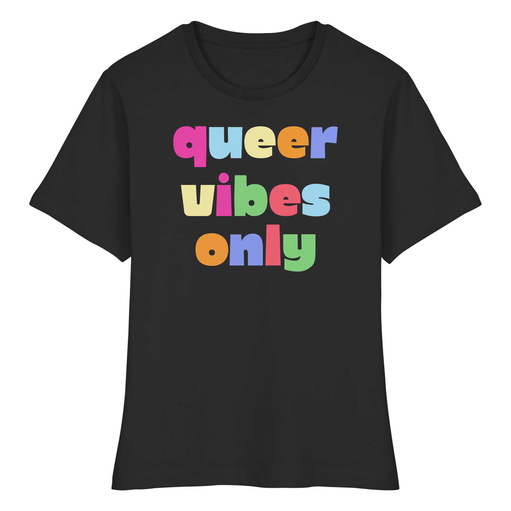 Queer Vibes Only - Fitted Ladies Organic Shirt