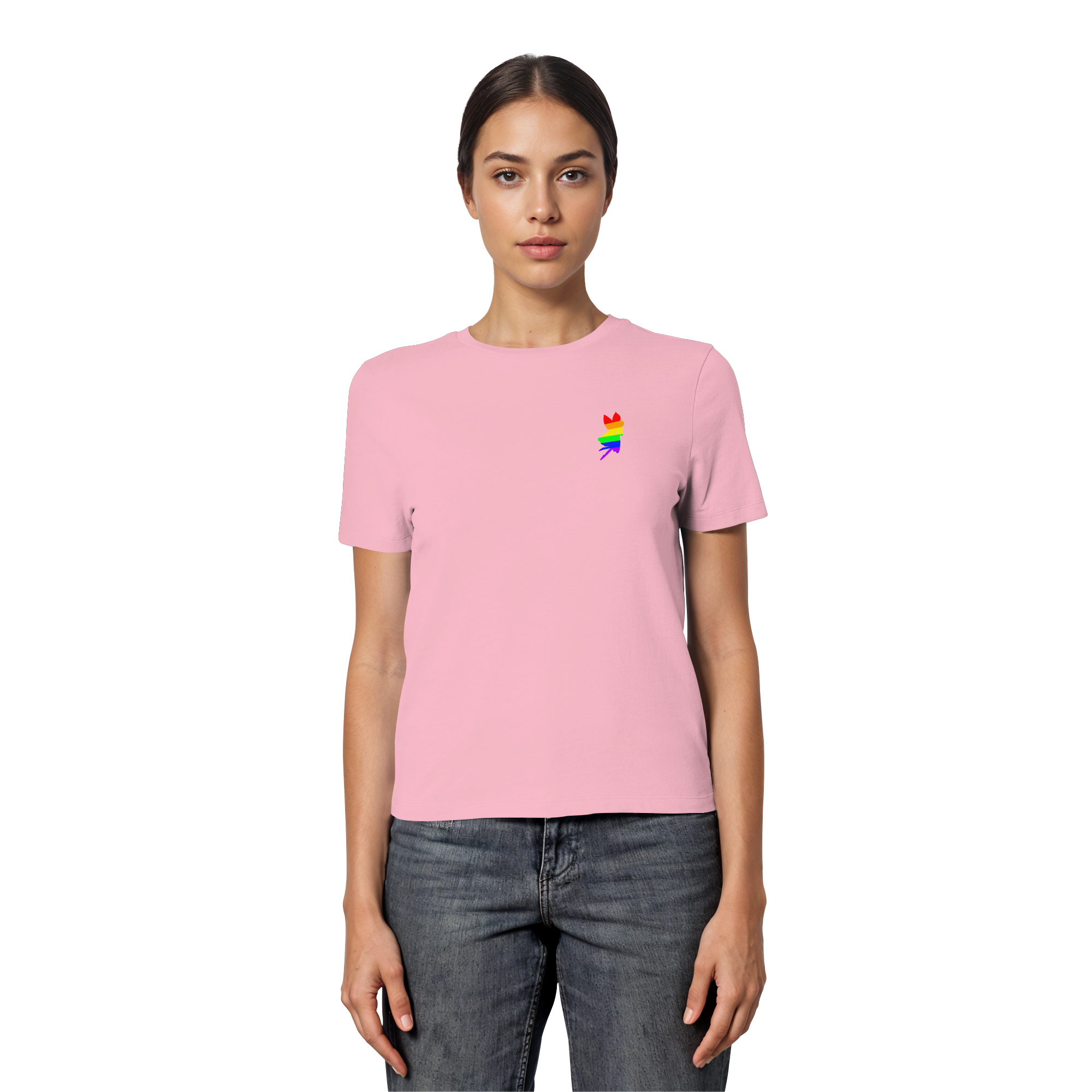 Regenbogen Fee - Fitted Ladies Organic Shirt
