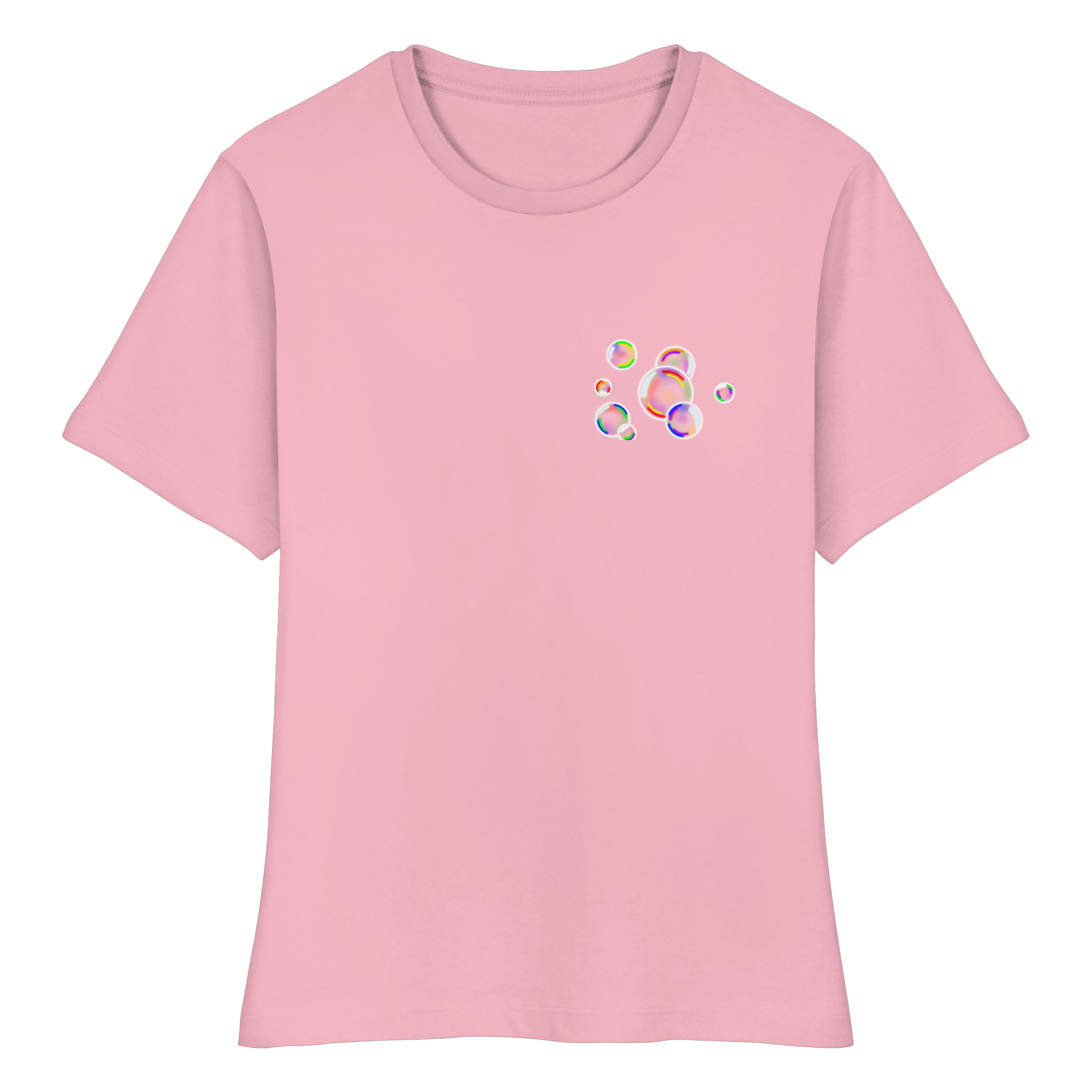 Regenbogen Seifenblasen - Fitted Ladies Organic Shirt
