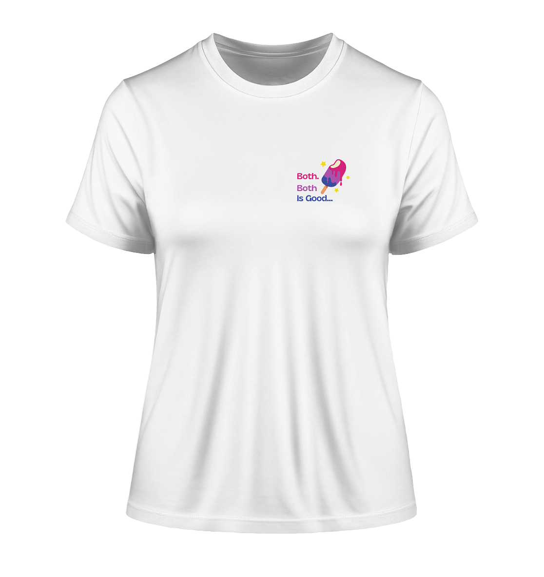 Bi Pride: Both is Good - Fitted Ladies Organic Shirt