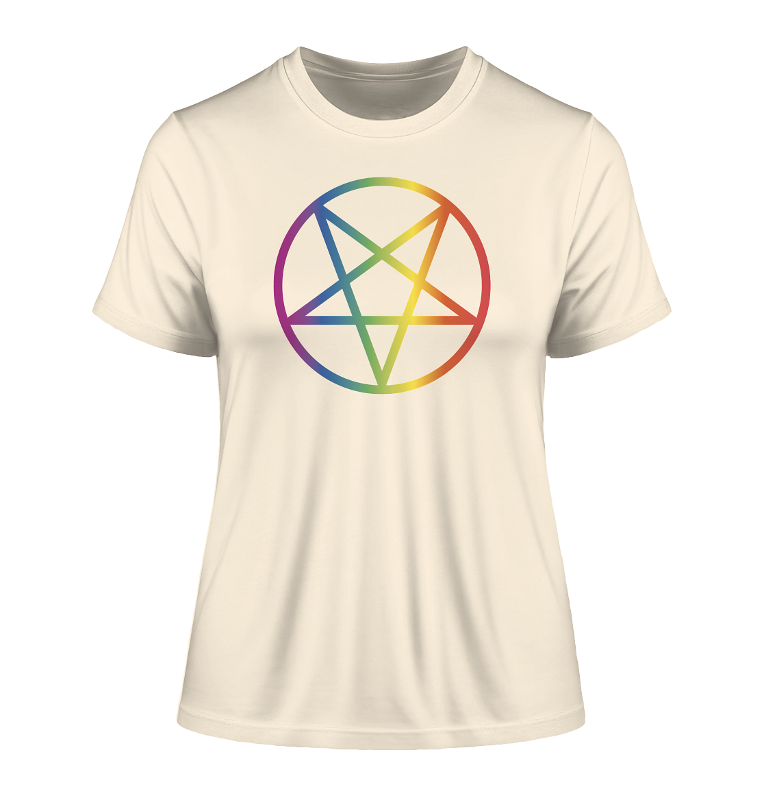 Regenbogen Pentagramm "Frauen" Stanley/Stella Fitted T-Shirt