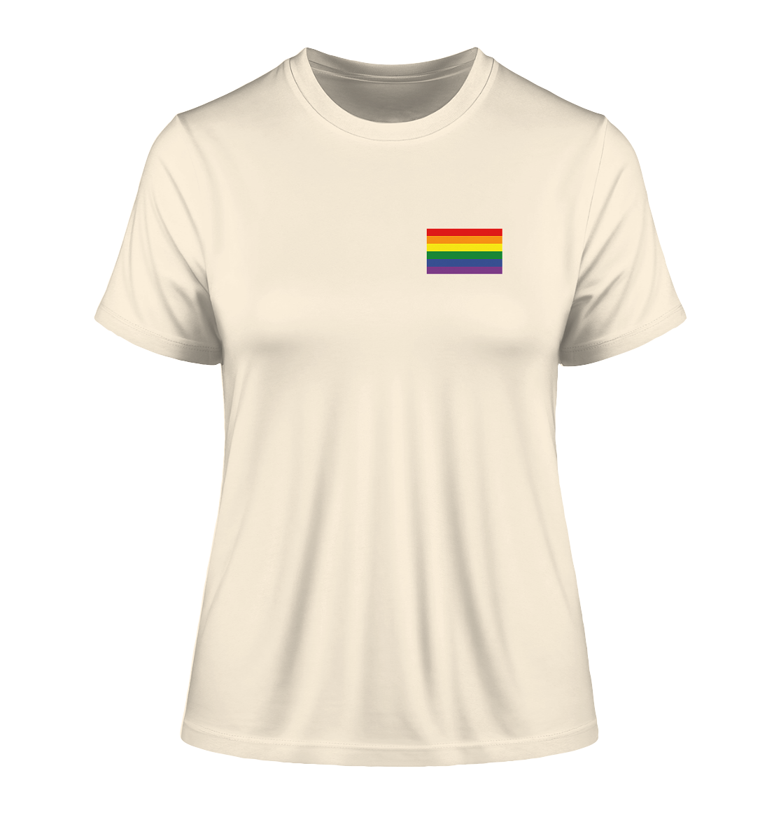 Regenbogen Pride Flag - Fitted Ladies Organic Shirt