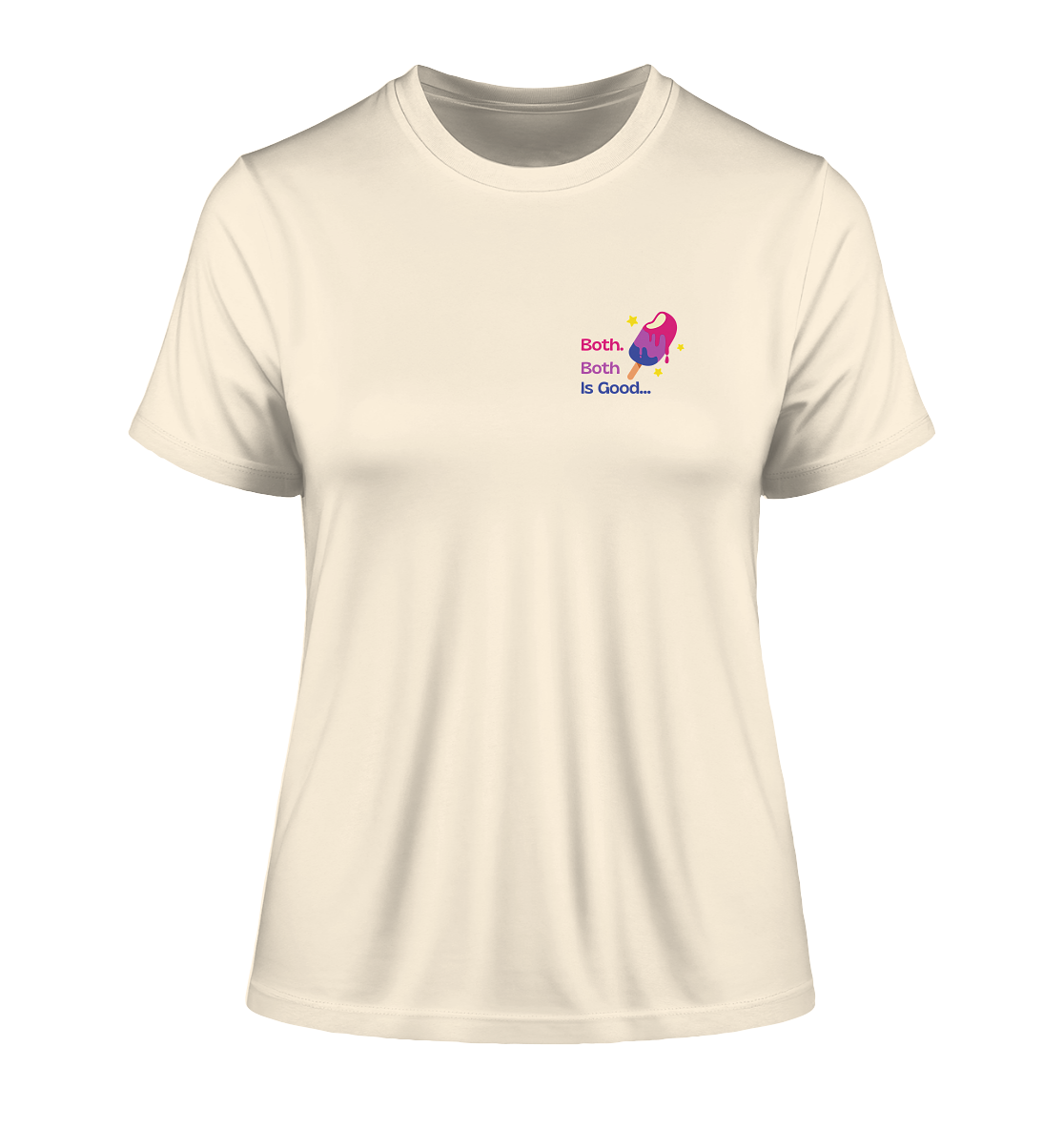 Bi Pride: Both is Good - Fitted Ladies Organic Shirt