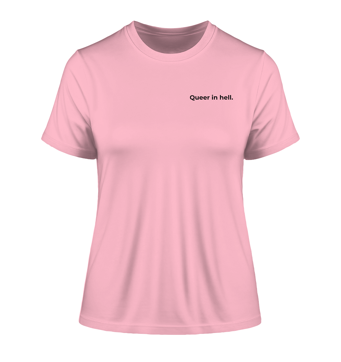Queer in Hell '25 Backprint - Fitted Ladies Organic Shirt
