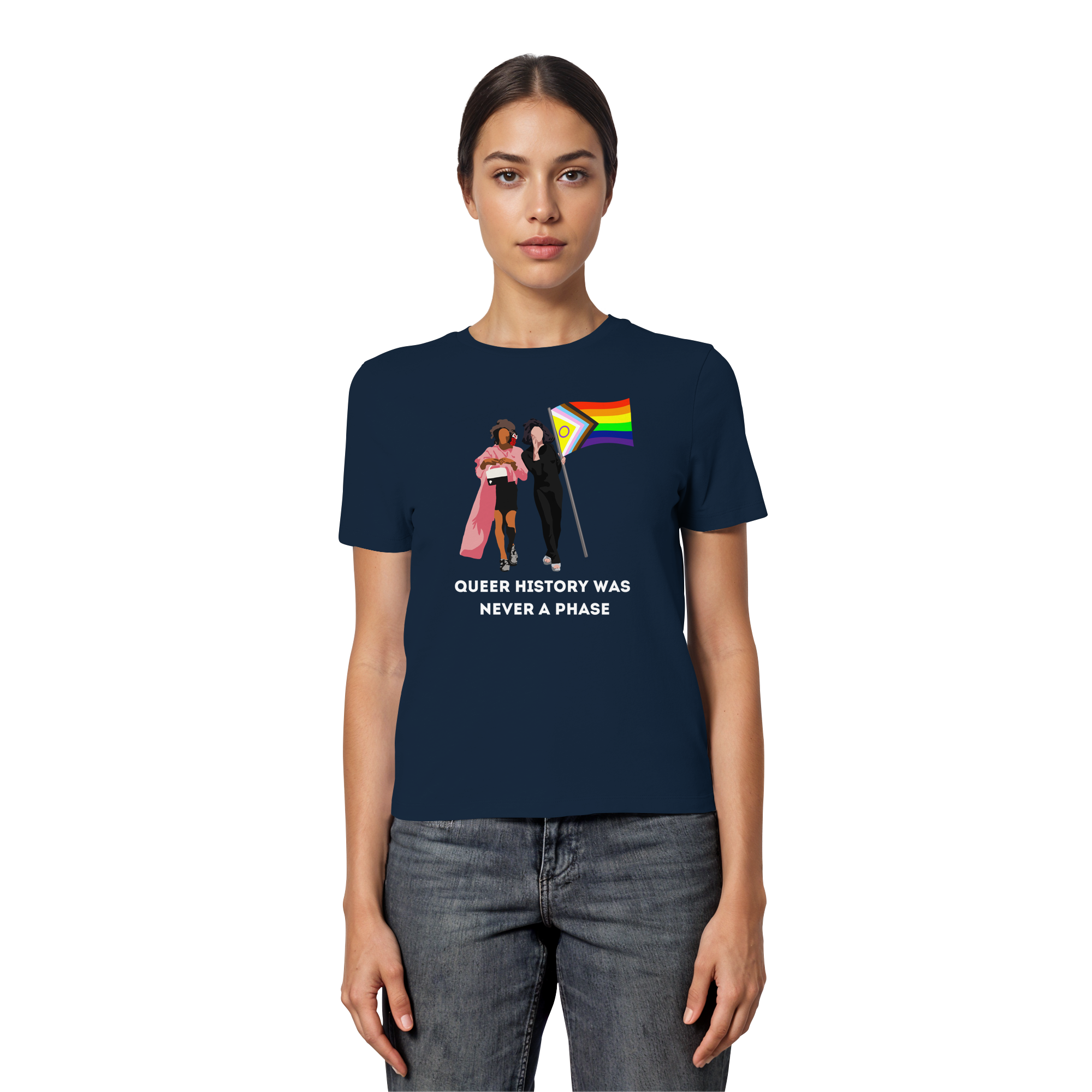 Queer History Was Never A Phase - Fitted Ladies Organic Shirt