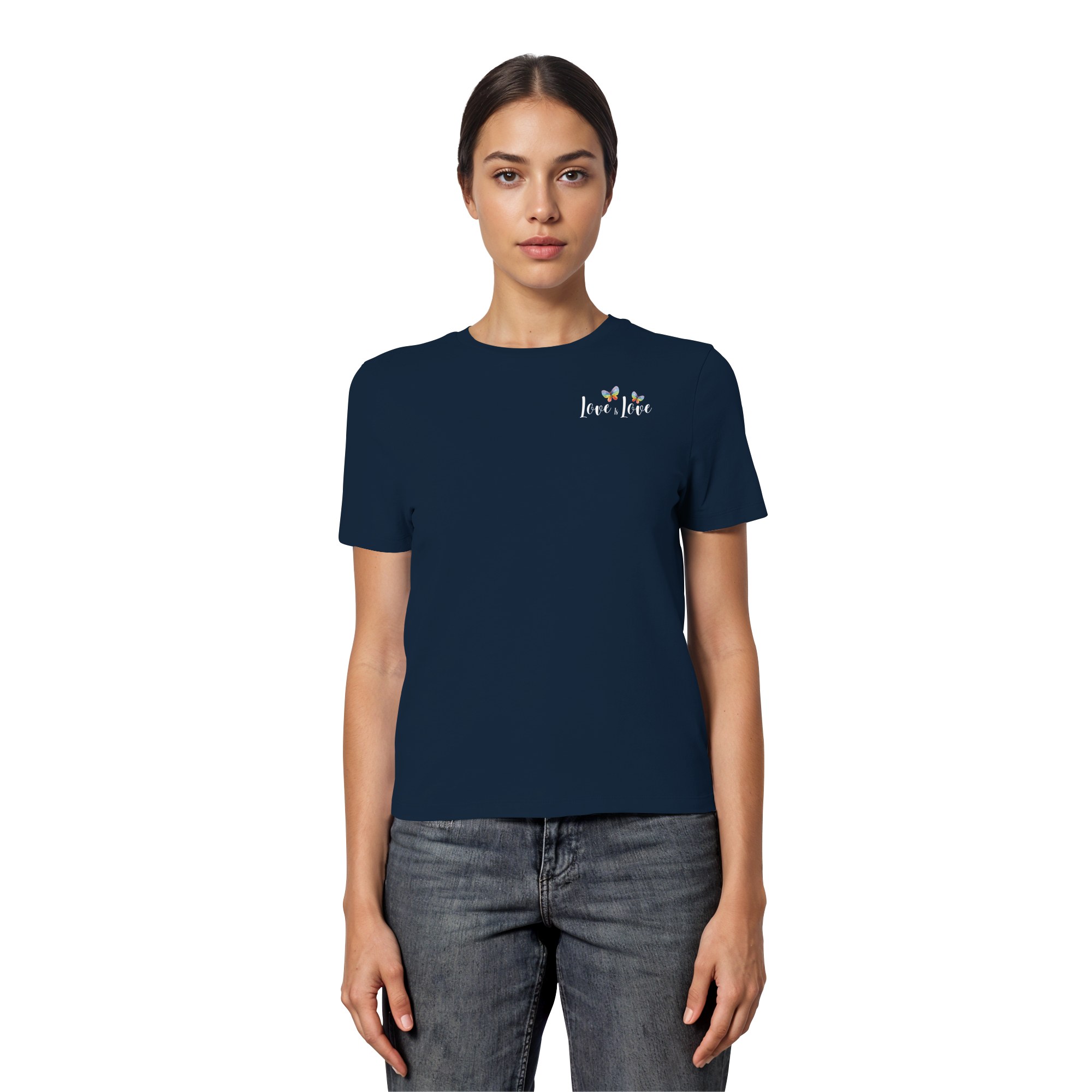 Love is Love "Butterfly Edition" - Fitted Ladies Organic Shirt