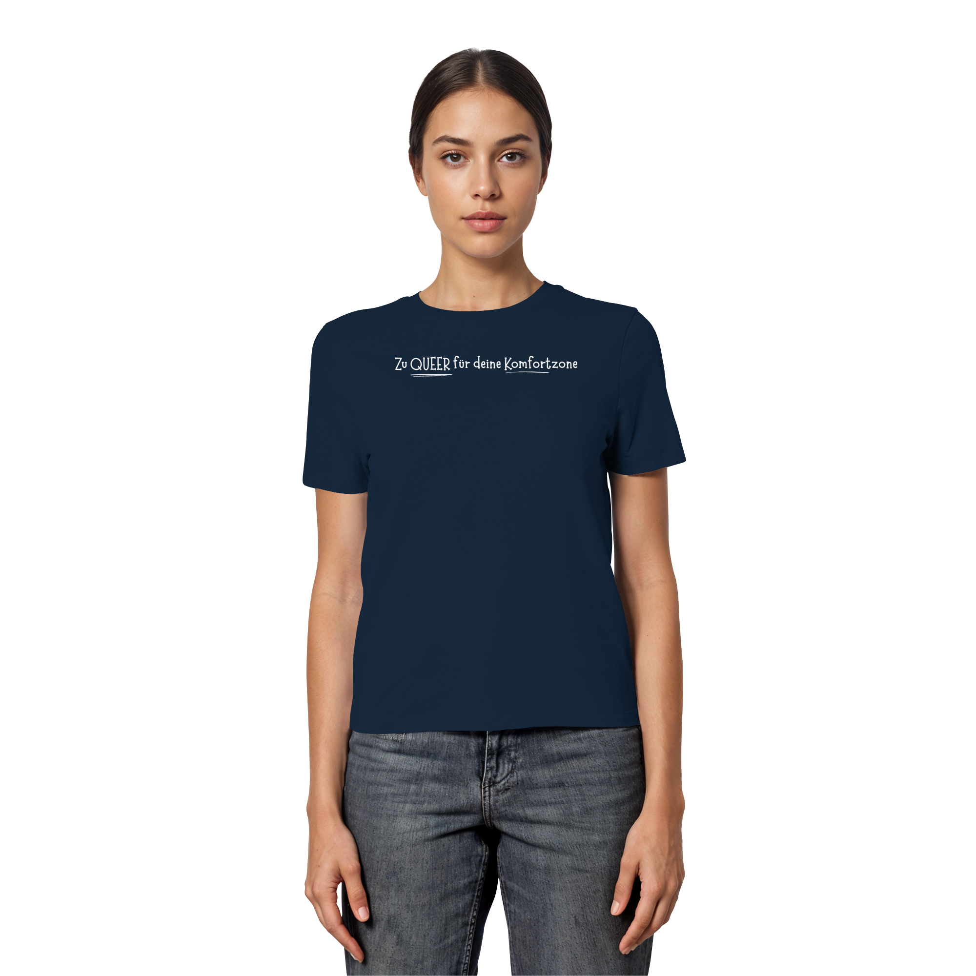 Zu Queer für deine Komfortzone - Fitted Ladies Organic Shirt