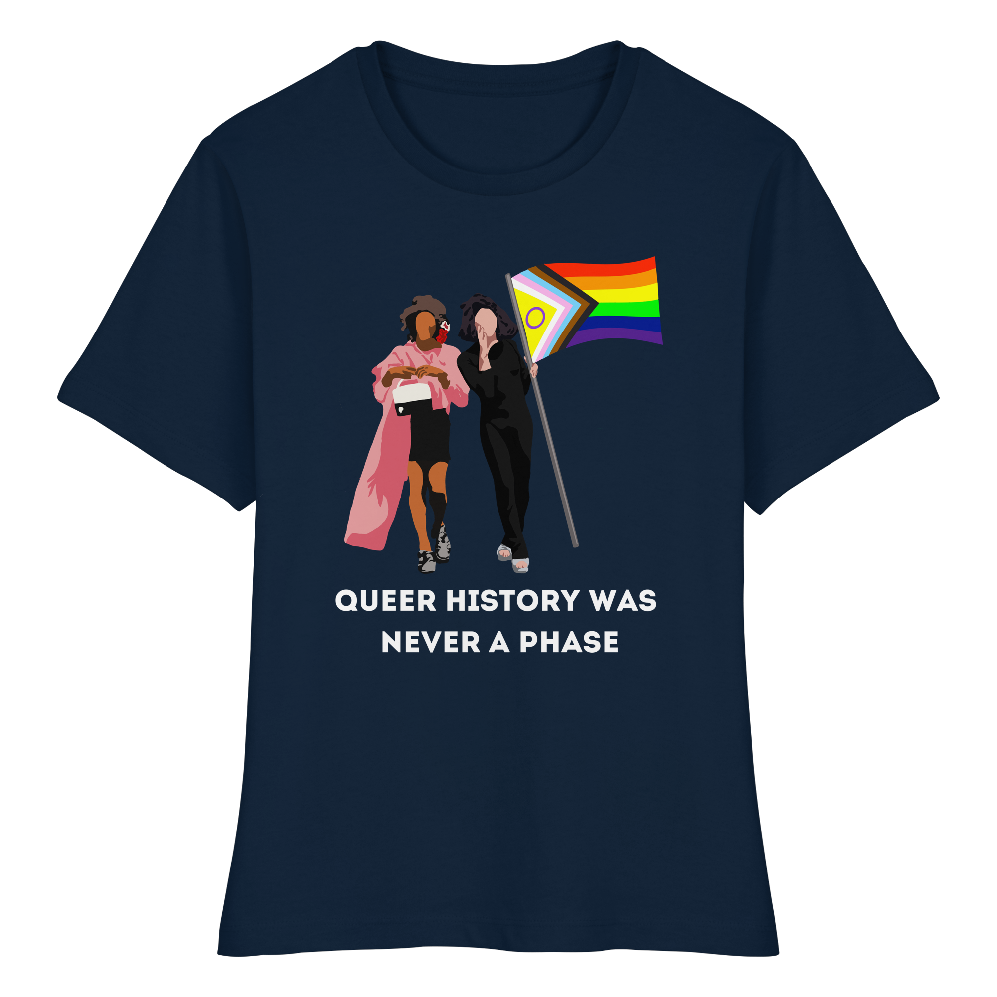 Queer History Was Never A Phase - Fitted Ladies Organic Shirt