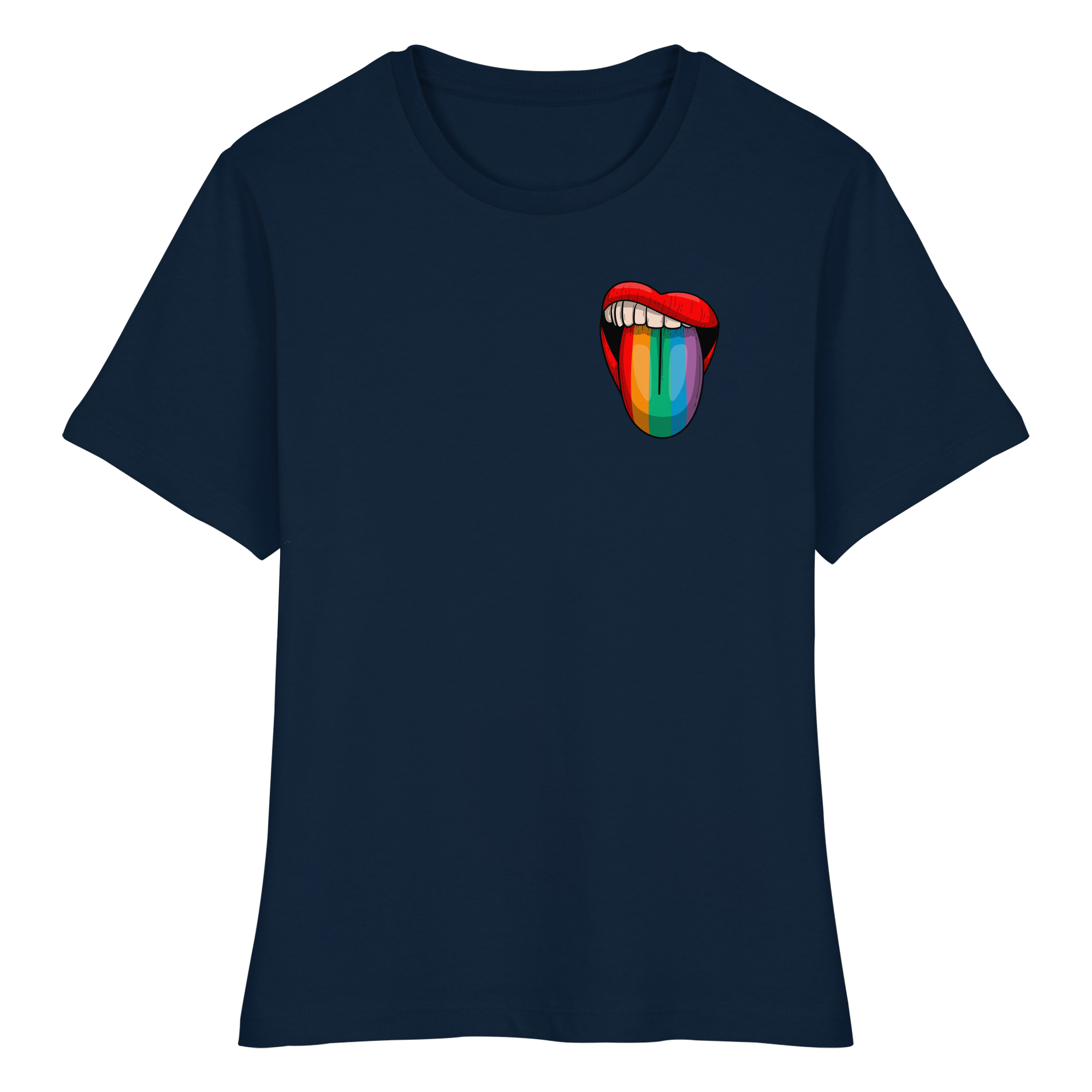 Speak Up or Shut Up Backprint - Fitted Ladies Organic Shirt