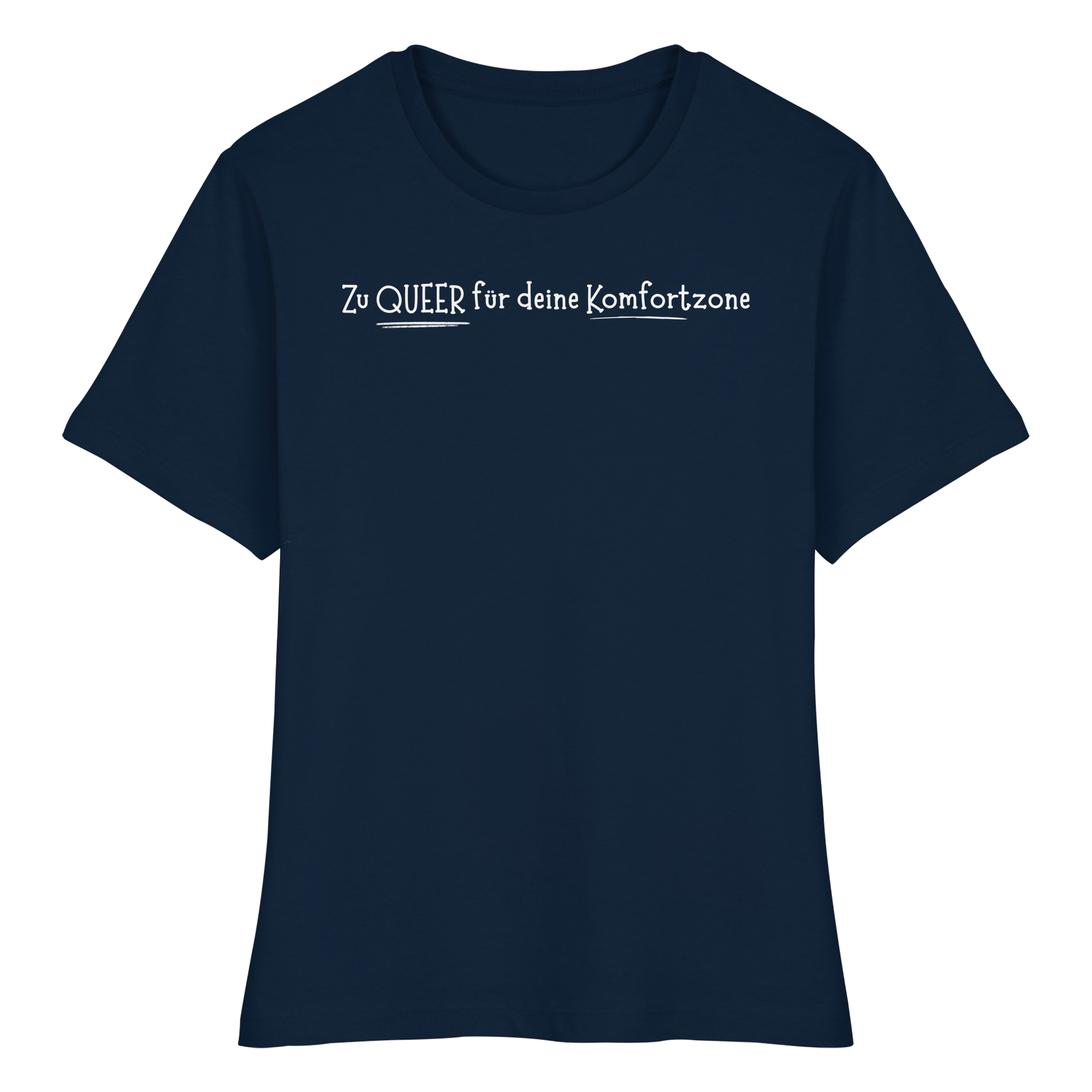 Zu Queer für deine Komfortzone - Fitted Ladies Organic Shirt