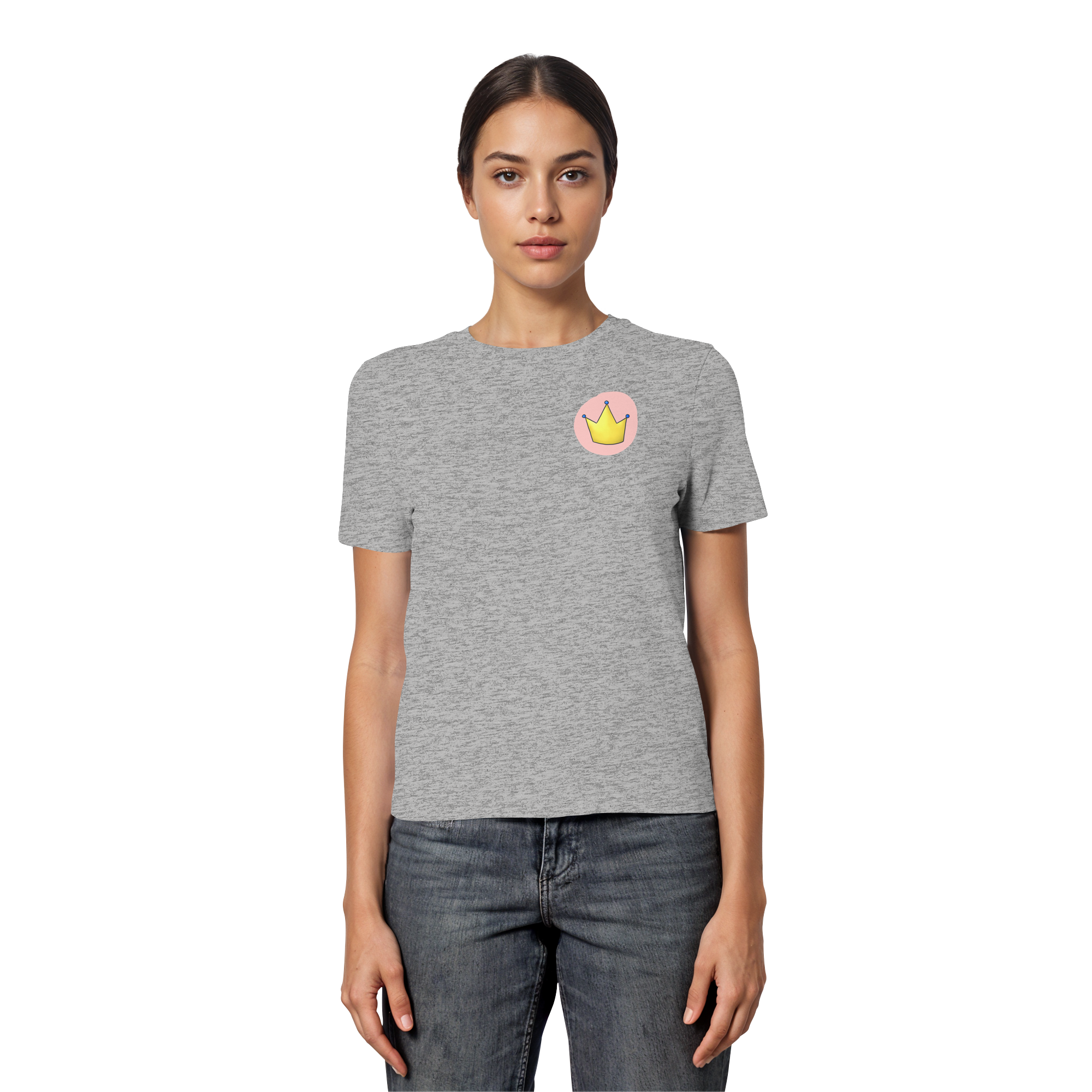 Survivor Queens Logo "Pink Bubble Edition" - Fitted Ladies Organic Shirt