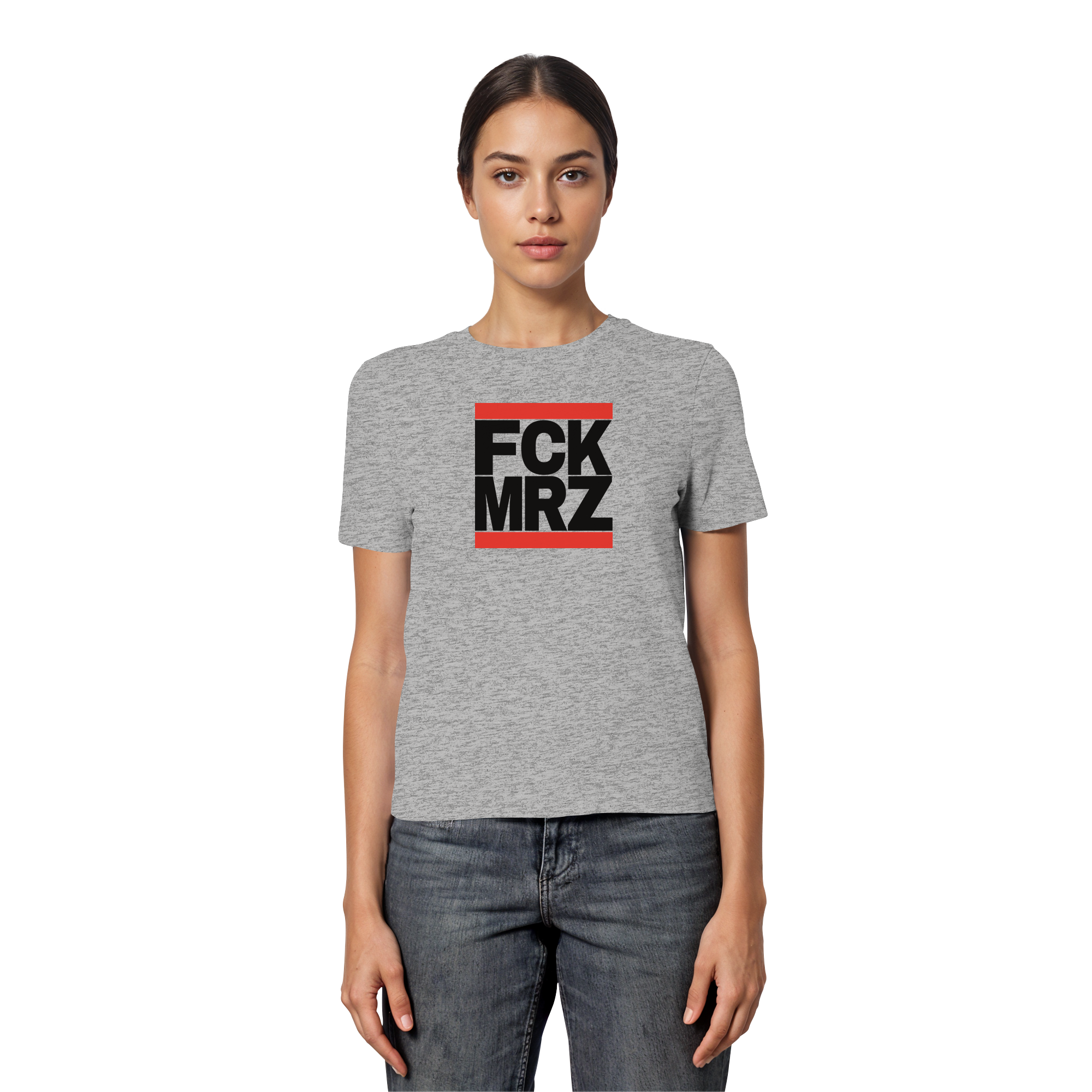 FCK MRZ (schwarze Schrift) - Fitted Ladies Organic Shirt