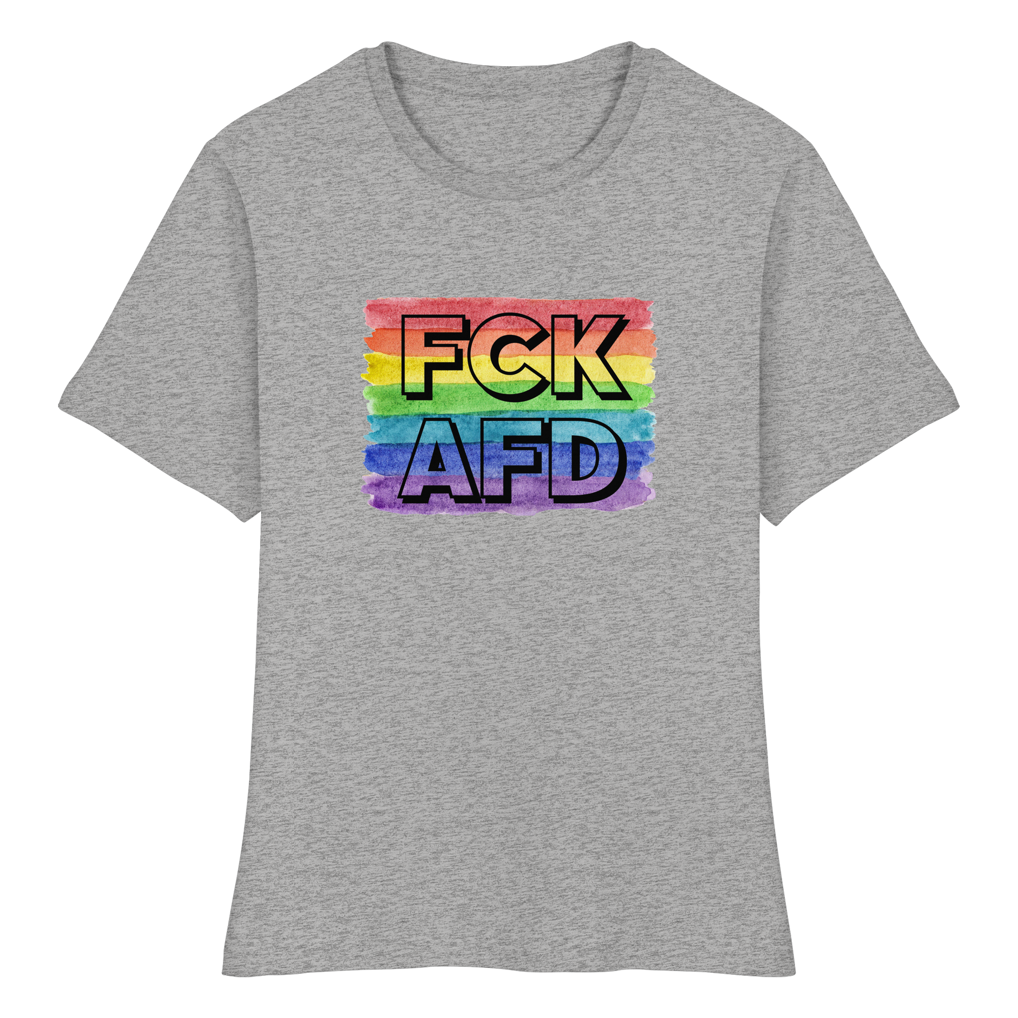 FCK AFD "Rainbow Resistance Edition" - Fitted Ladies Organic Shirt