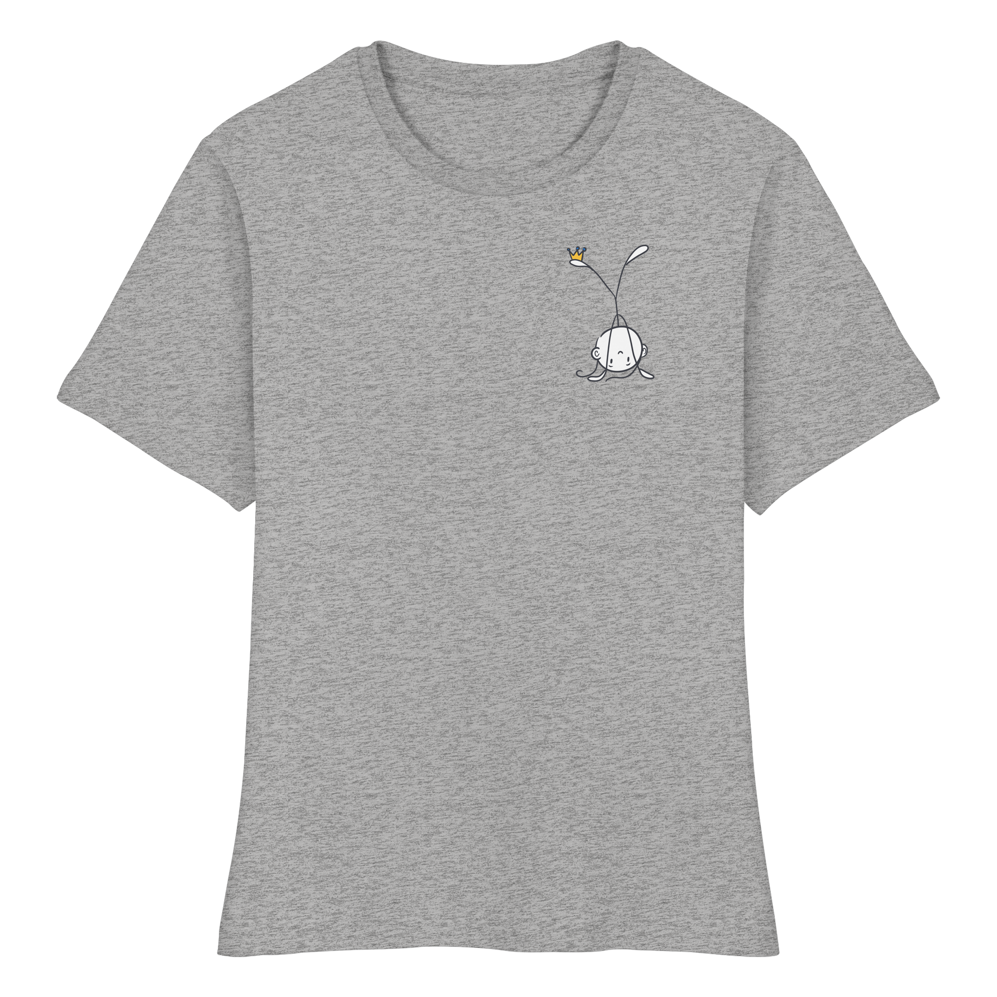 Seelenmännchen "Handstand Edition" Brustprint (hell) - Fitted Ladies Organic Shirt